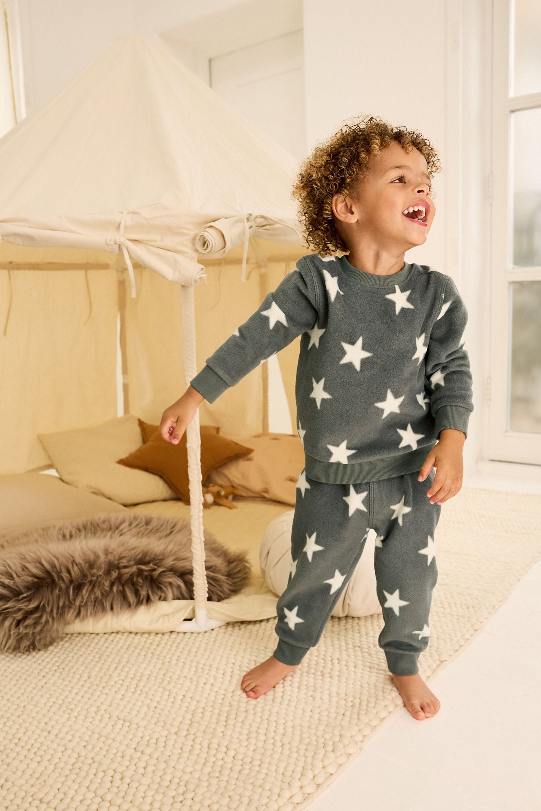 Grey Star Soft Touch Fleece with Elastane Pyjamas (9mths-8yrs)