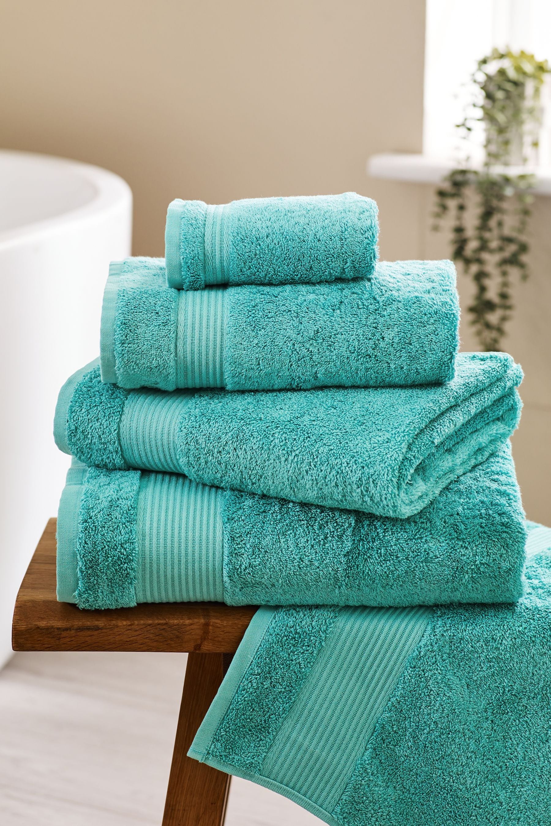 Blue Teal Bright Egyptian Cotton Towel