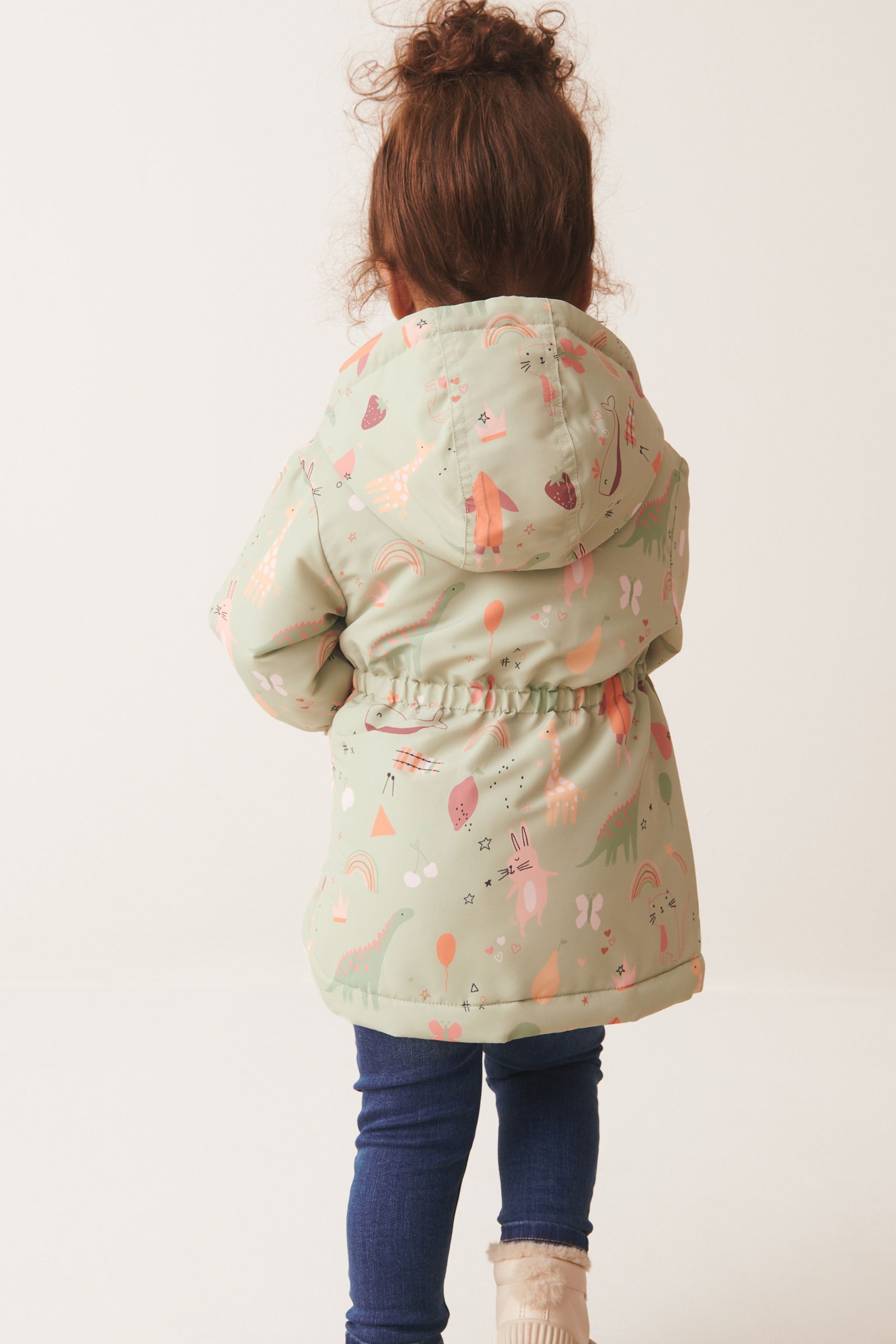 Sage Green Shower Resistant Character Jacket (9mths-7yrs)