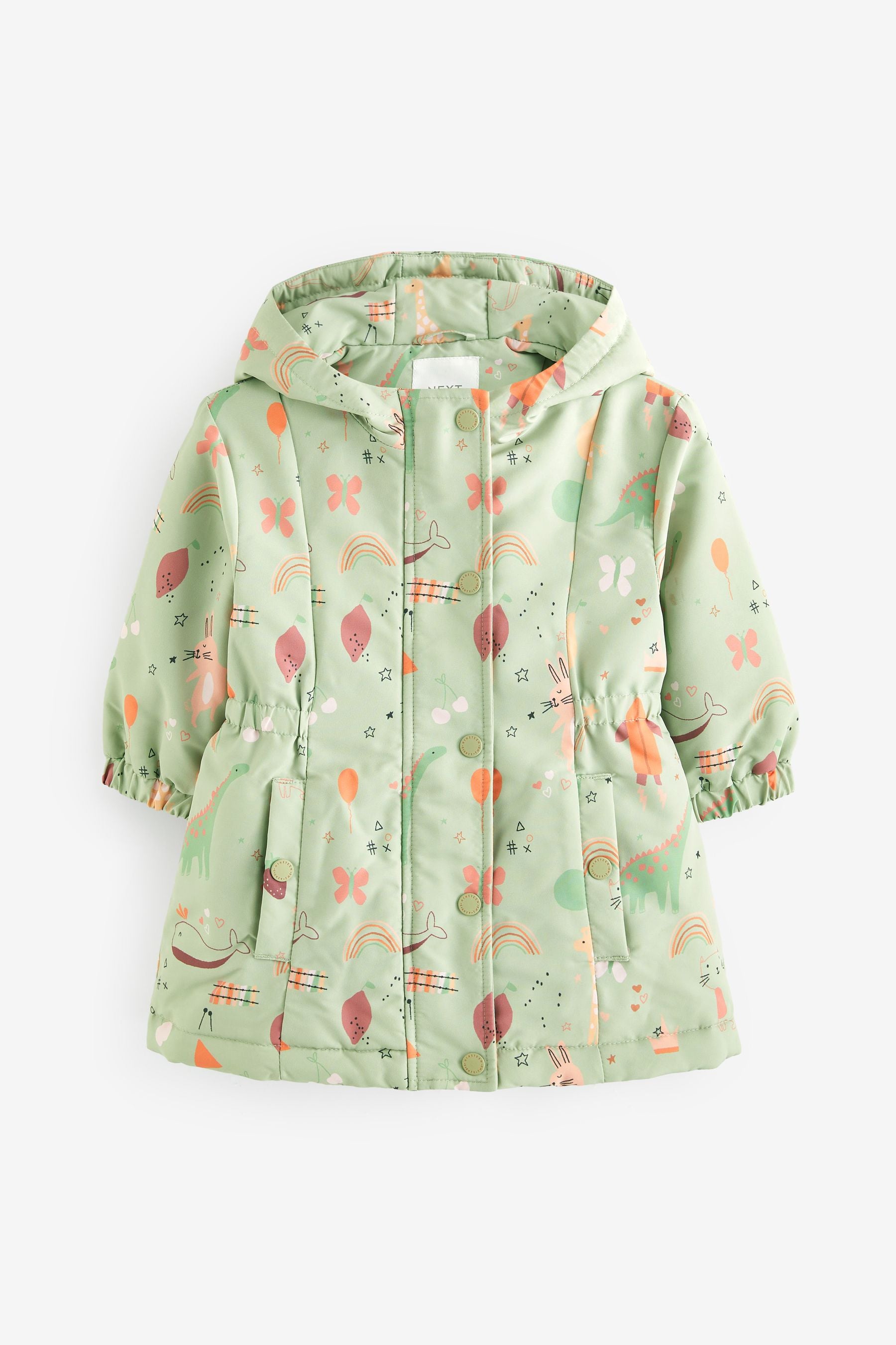 Sage Green Shower Resistant Character Jacket (9mths-7yrs)