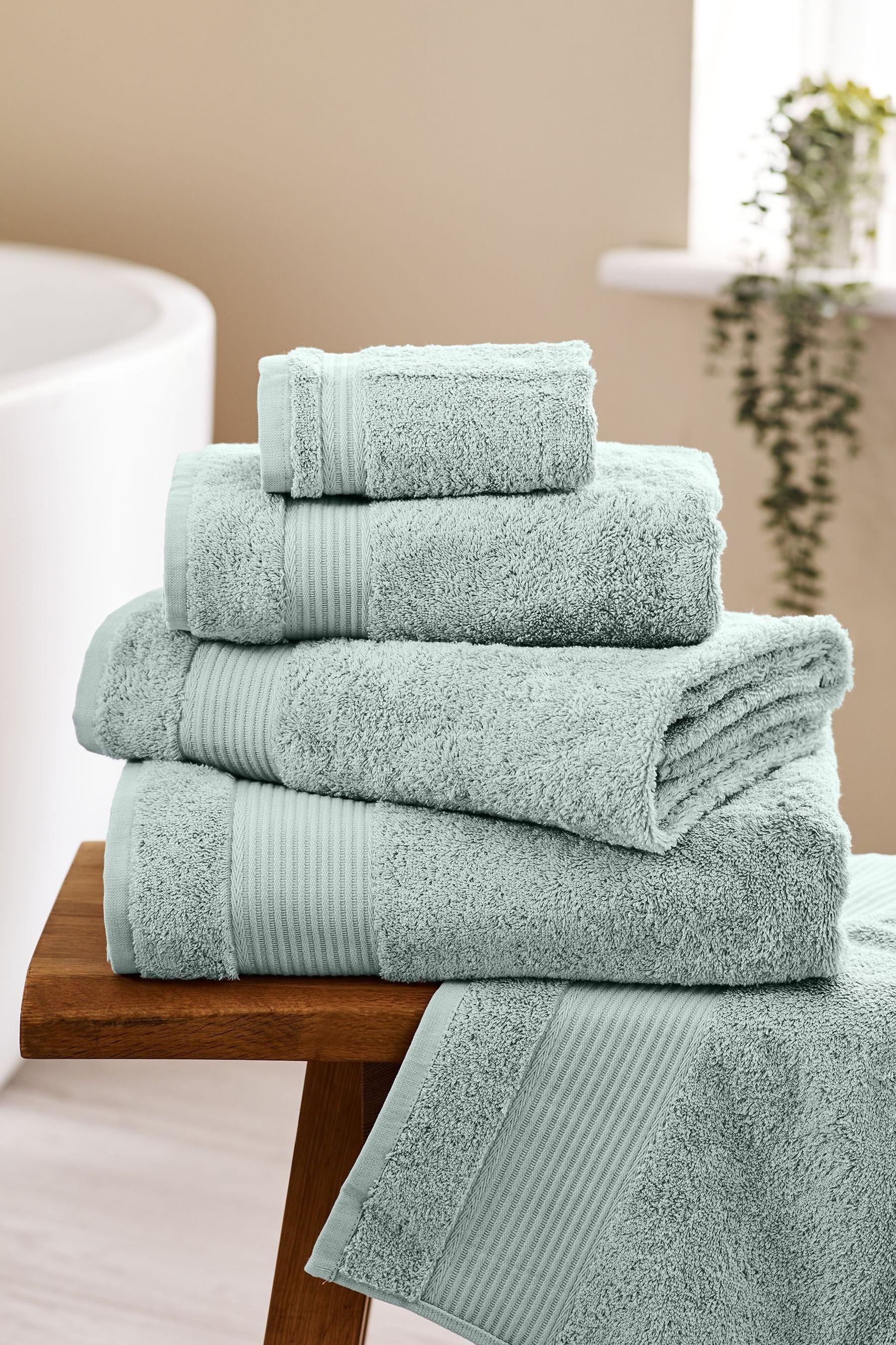 Duck Egg Blue Egyptian Cotton Towel