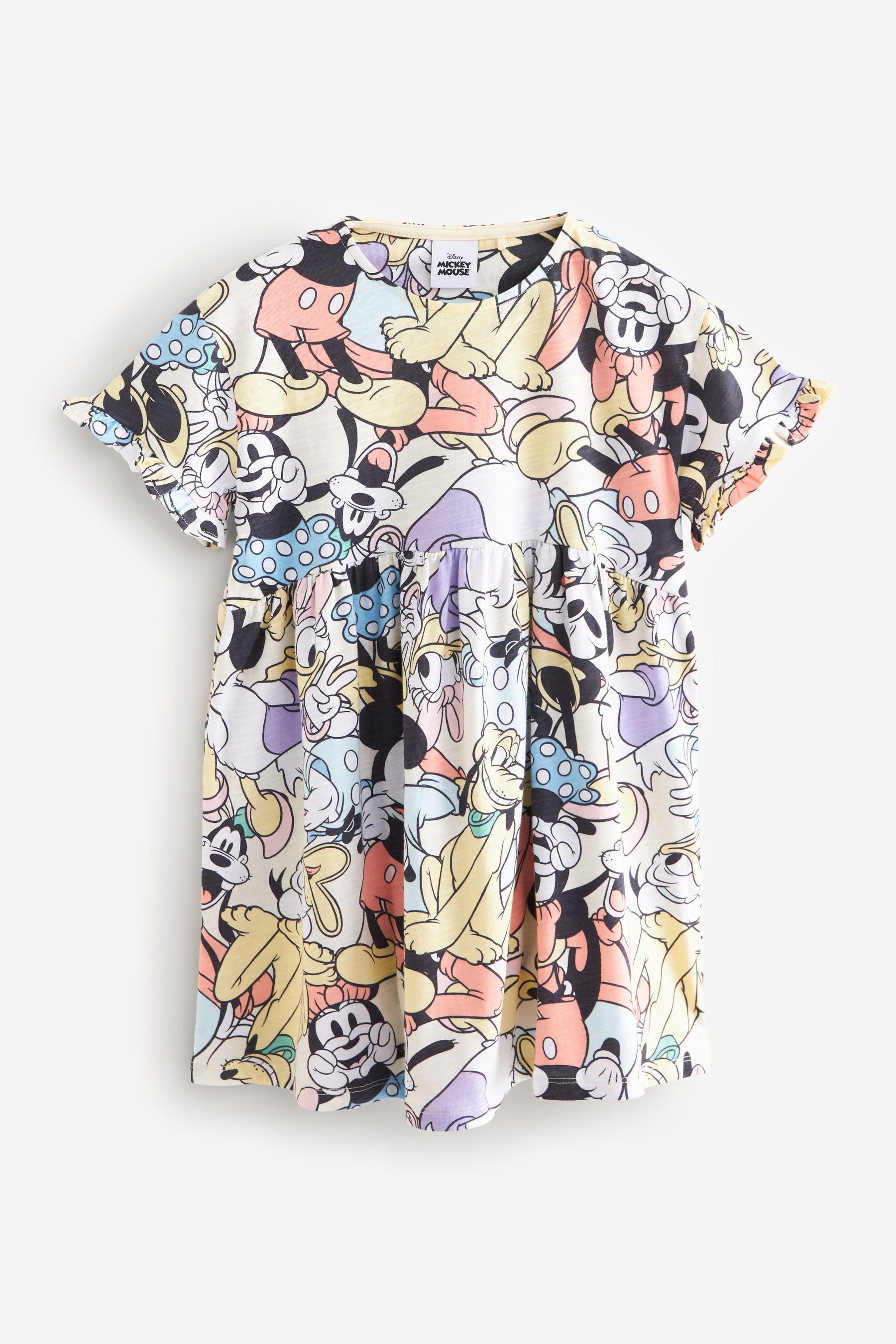 Disney Characters Short Sleeve Cotton Jersey Dress (3-16yrs)