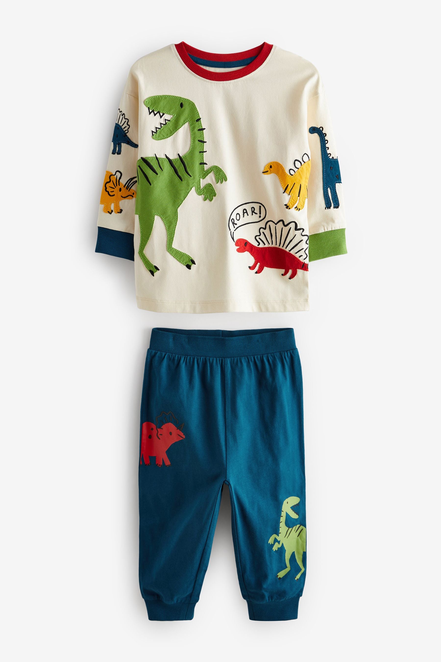 Multi Dinosaur Pyjamas 2 Pack (9mths-8yrs)