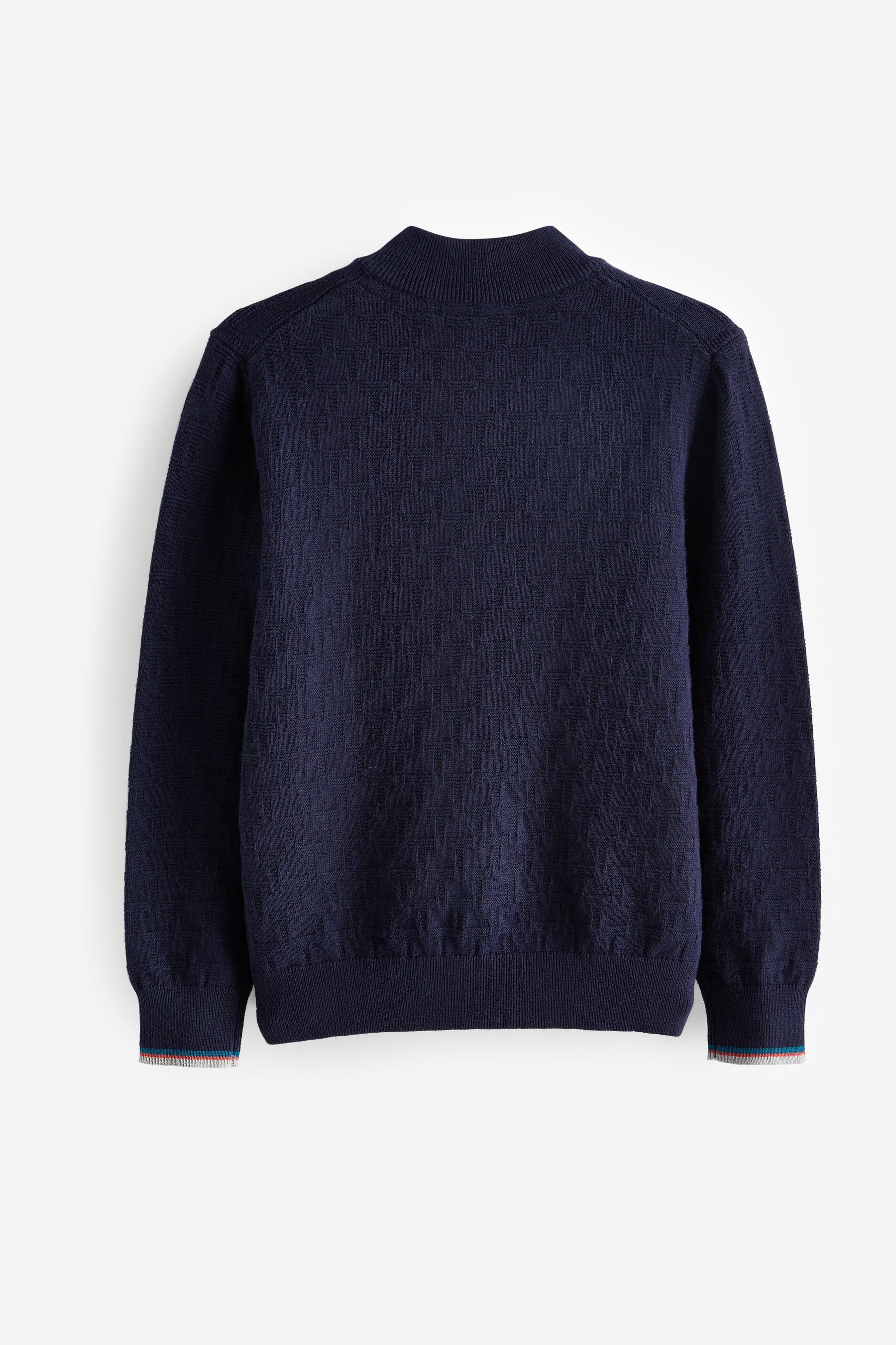 Navy Baker by Ted Baker Navy Knitted Zip Jumper