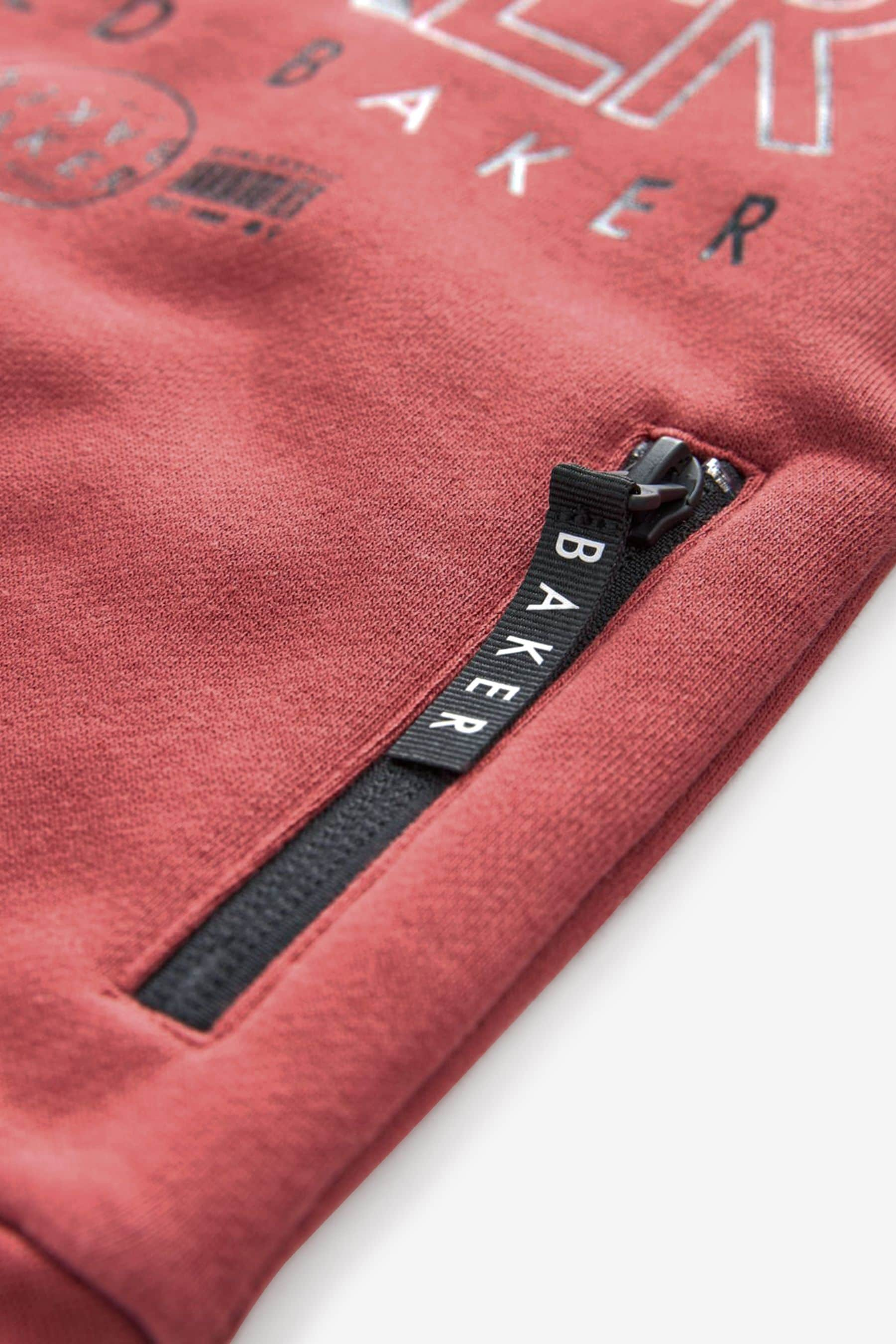 Burgundy Red Baker by Ted Baker (0-6yrs) Letter Sweater and Jogger Set