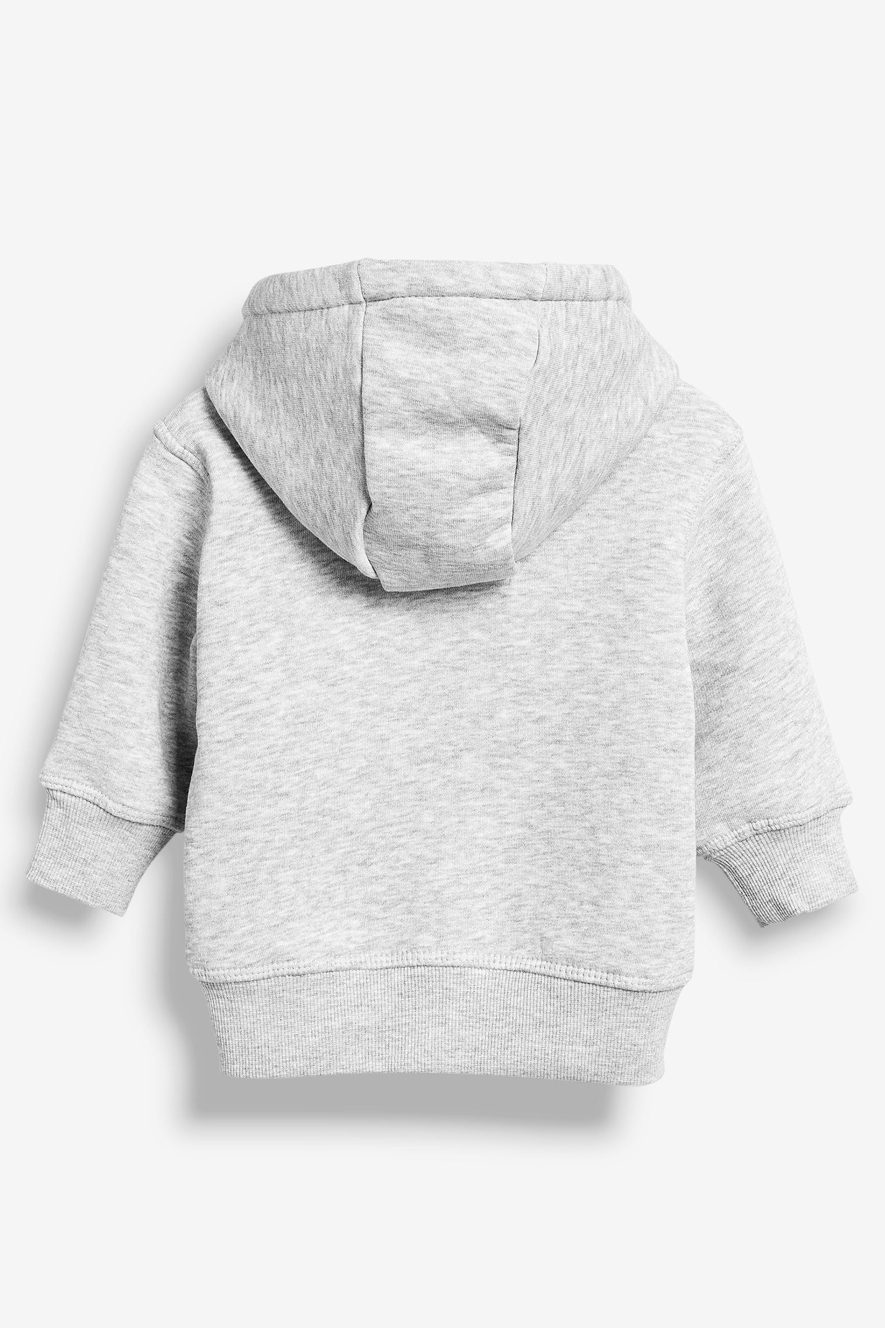 Grey Marl Essential Zip Through Hoodie (3mths-7yrs)