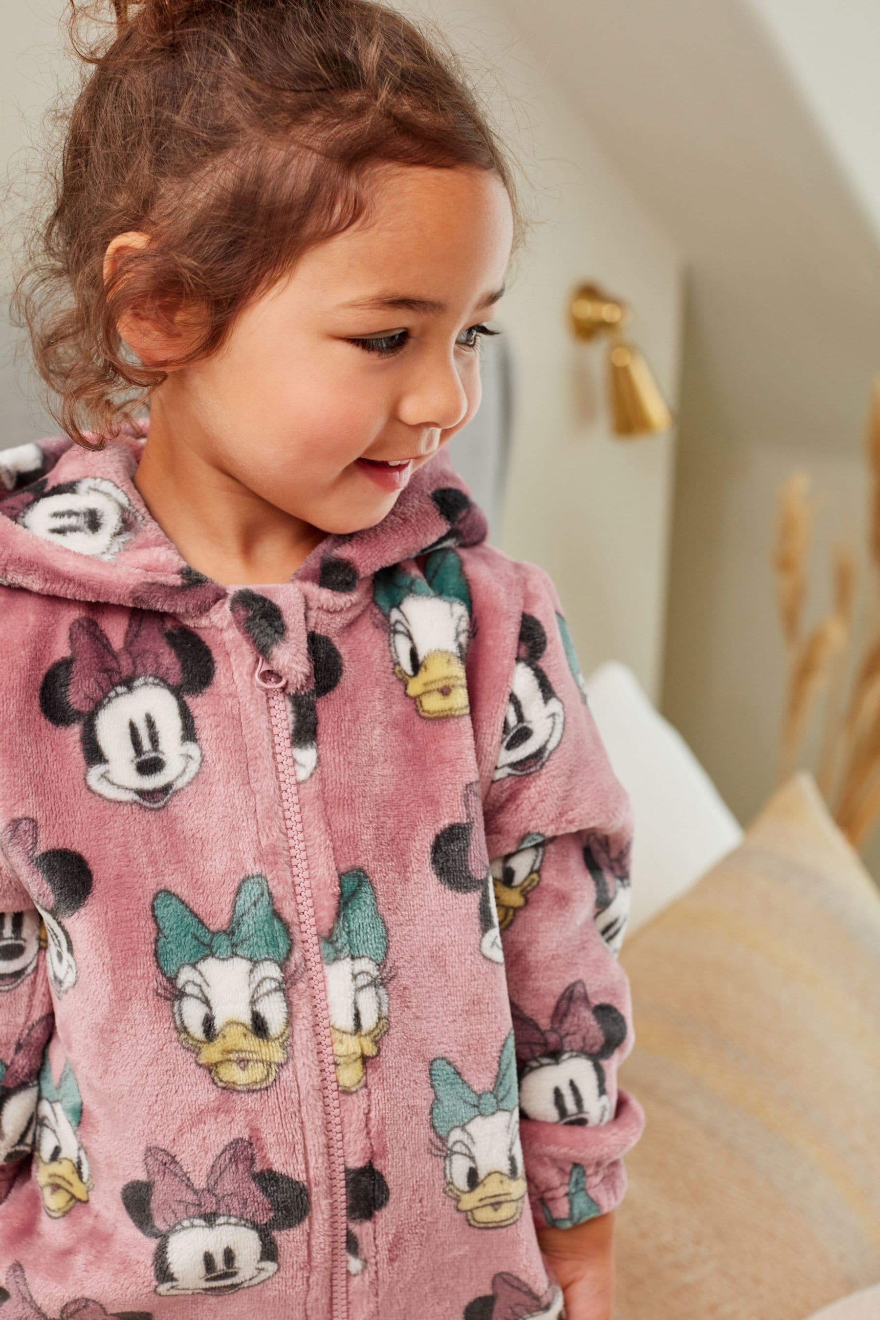 Pink Minnie Mouse & Daisy Duck Fleece All-In-One (1.5-16yrs)