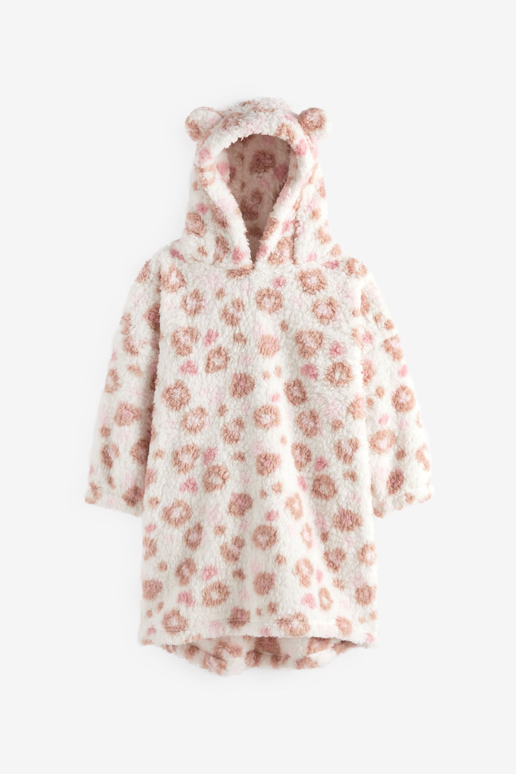 Neutral Animal Print Hooded Blanket (3-16yrs)