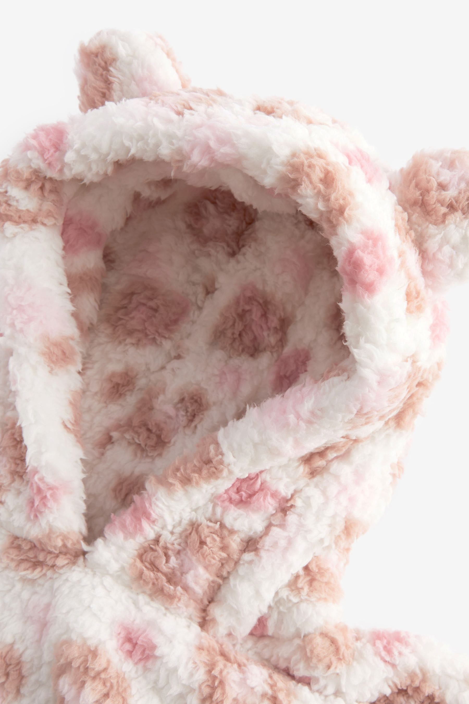 Neutral Animal Print Hooded Blanket (3-16yrs)