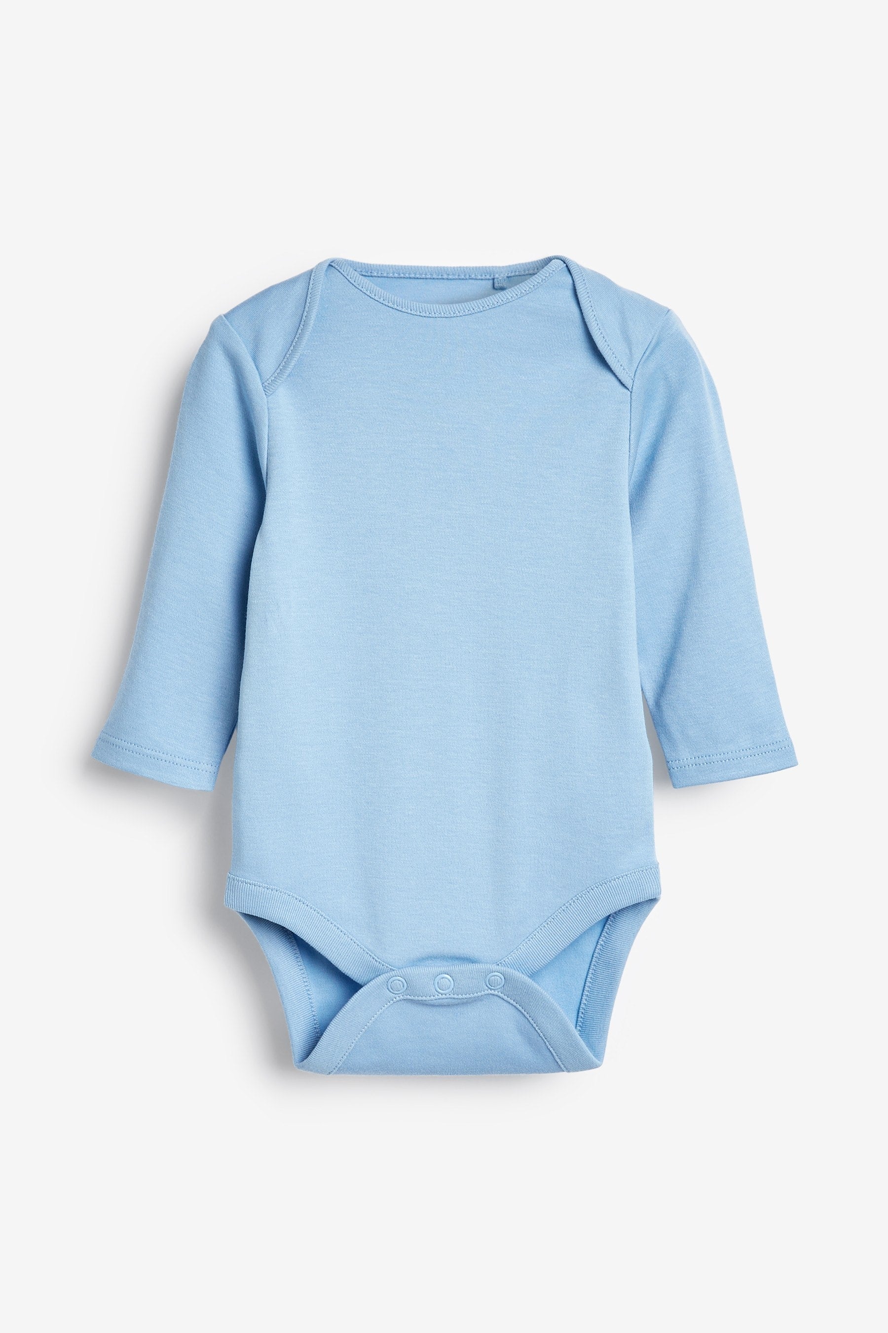 Blue Baby Long Sleeve Bodysuits