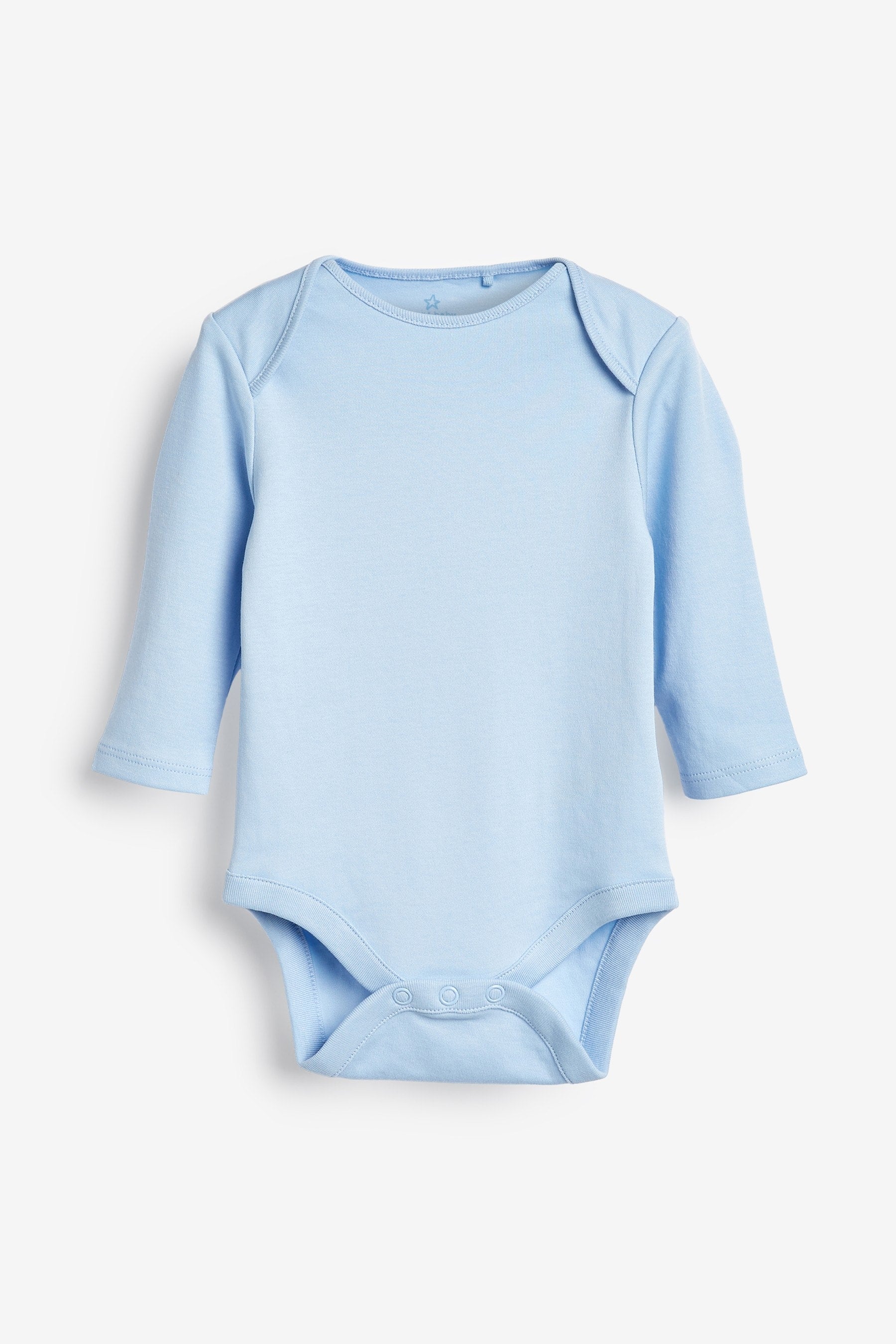 Blue Baby Long Sleeve Bodysuits