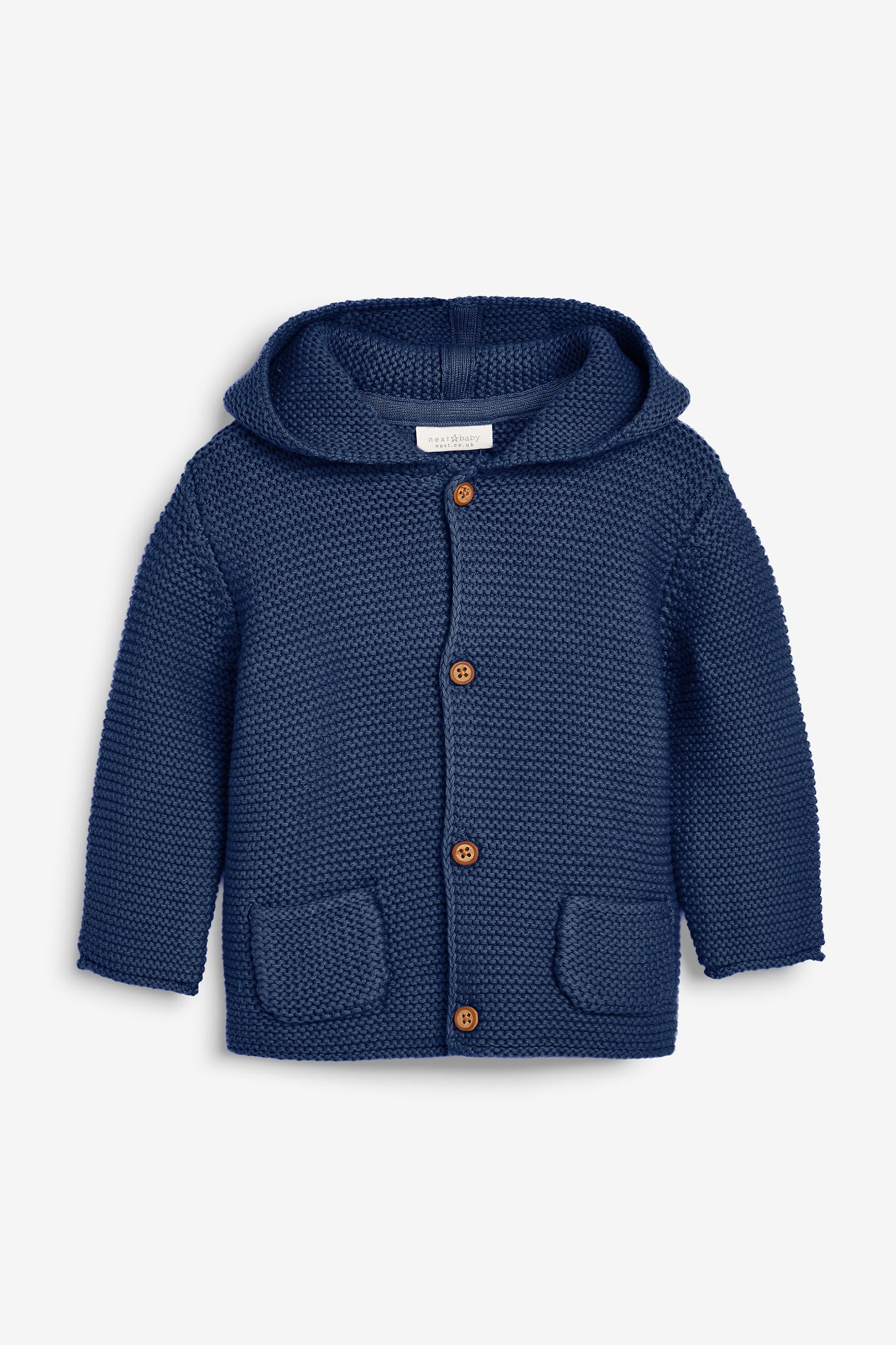 Navy Blue Baby Hooded Baby Cardigan (0mths-3yrs)