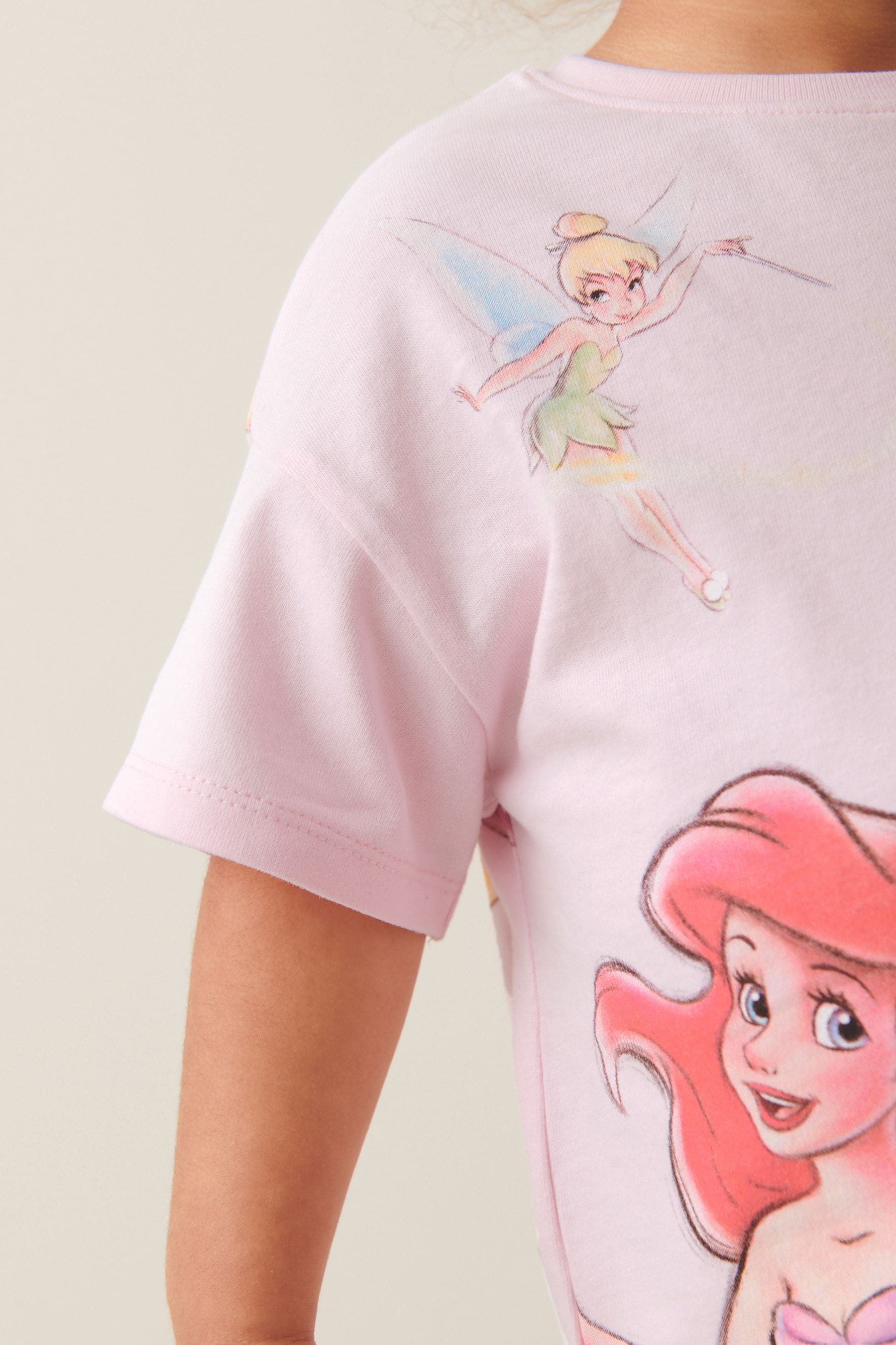 Pink Disney Princess Short Sleeve T-Shirt And Leggings Set (3mths-7yrs)