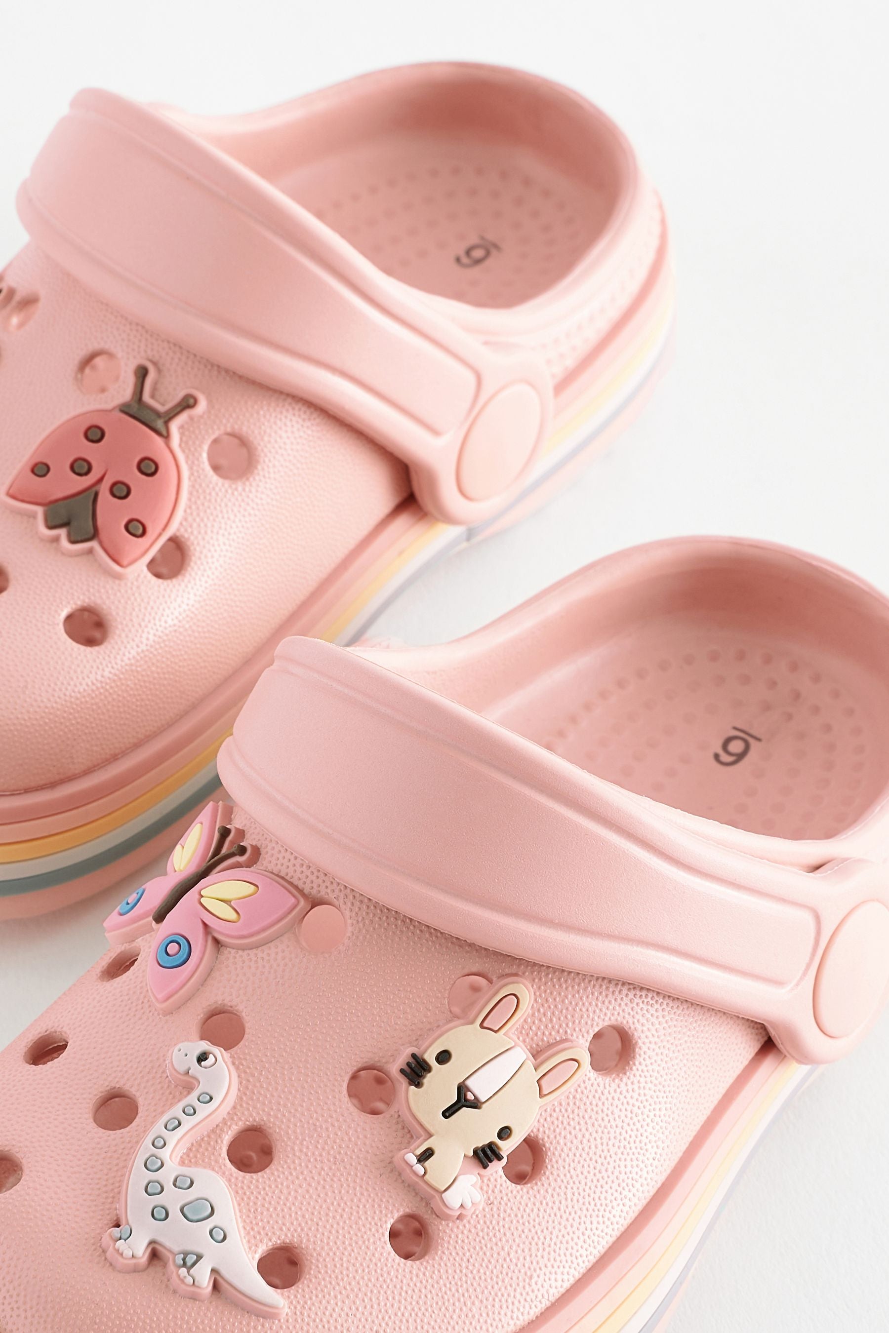 Pink Rust Character Clogs