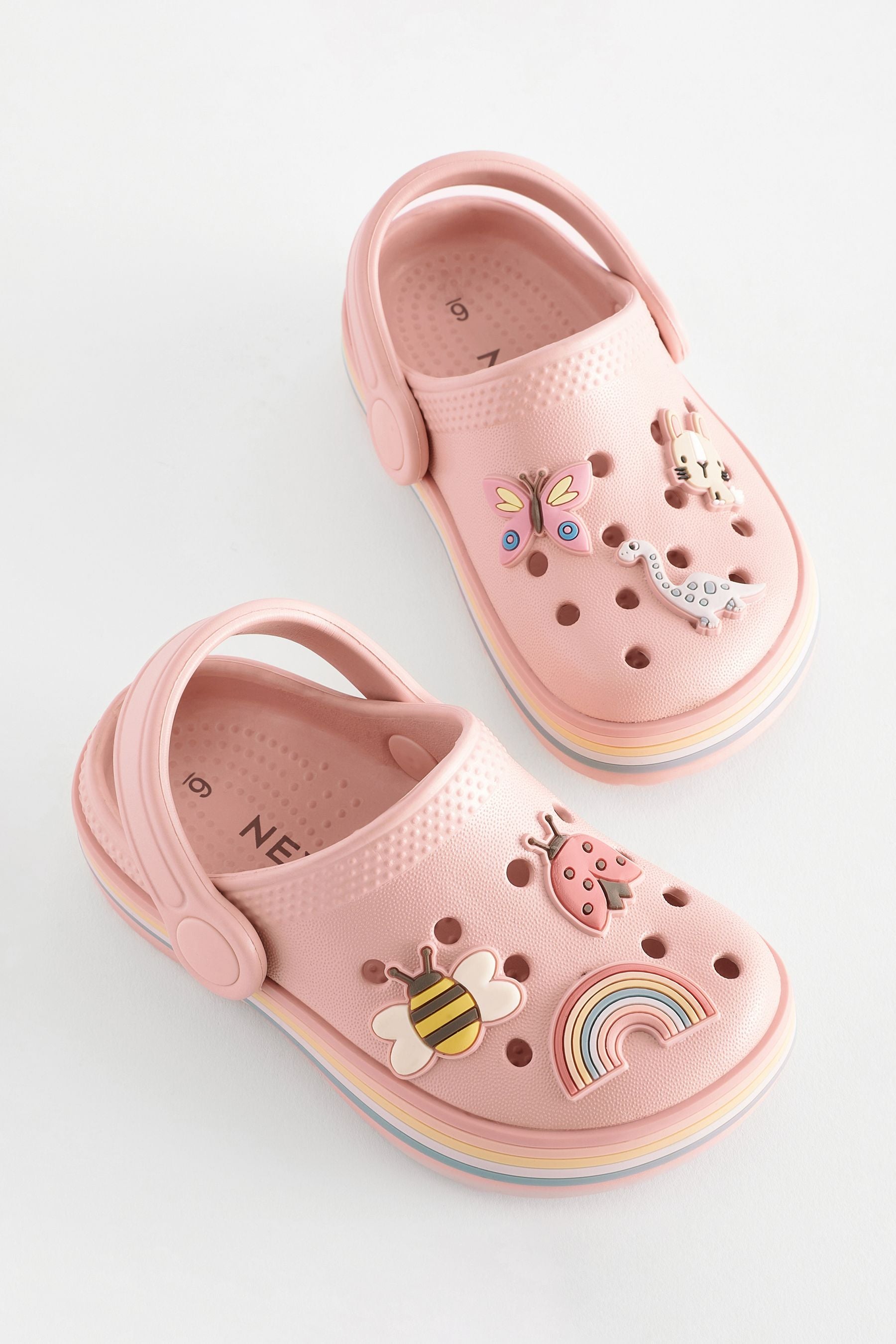 Pink Rust Character Clogs