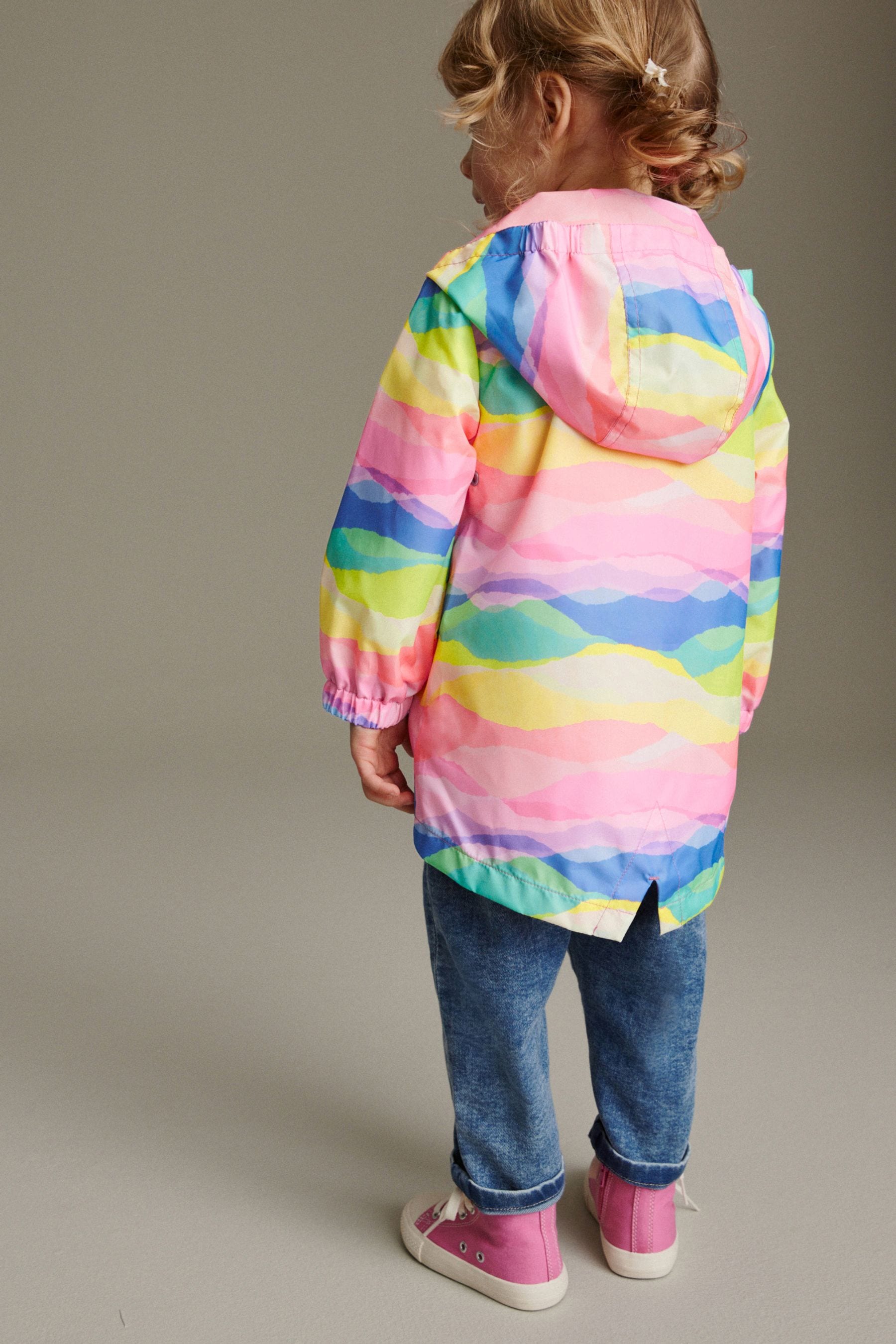 Rainbow Shower Resistant Printed Cagoule (3mths-7yrs)