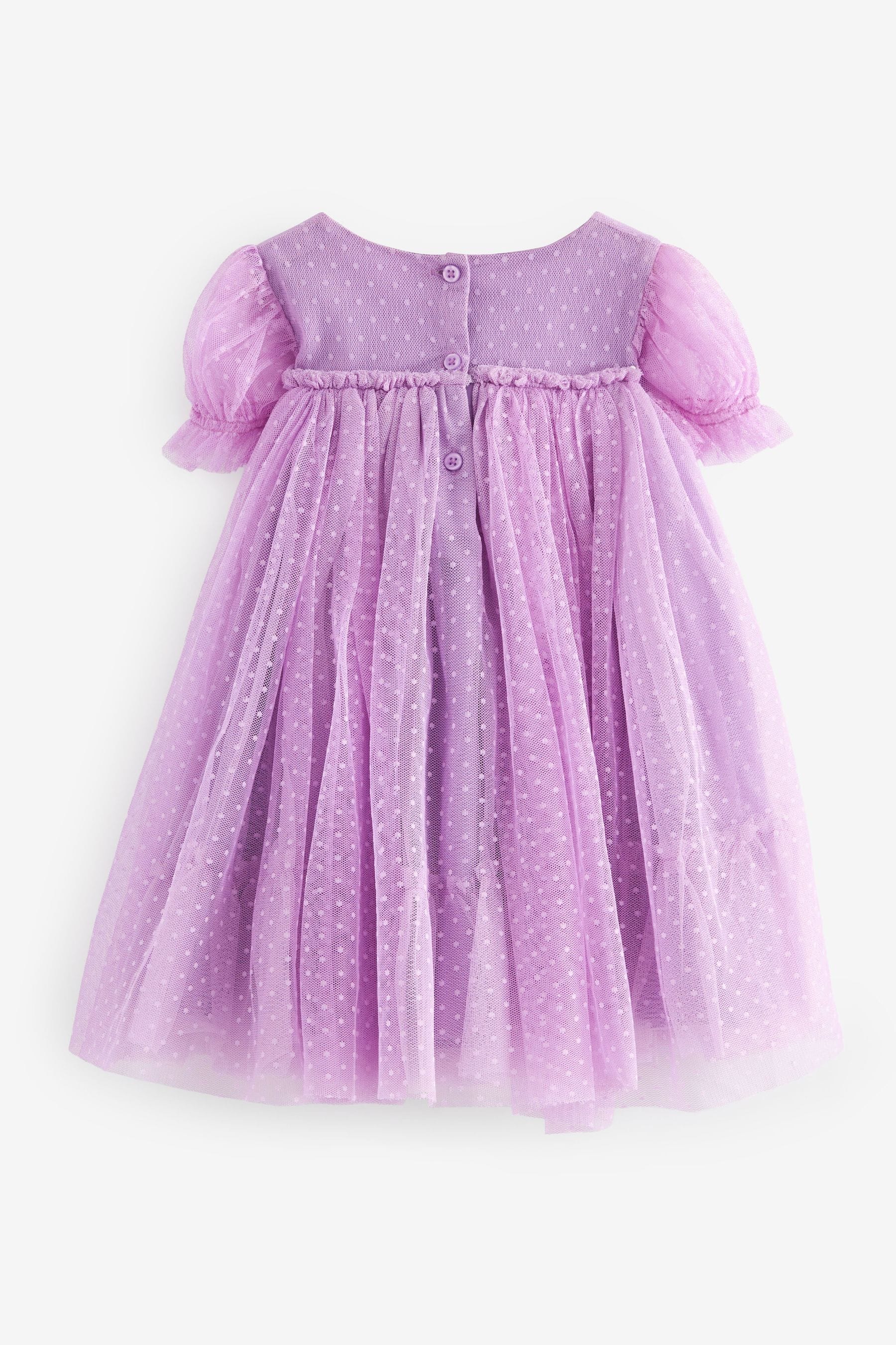 Lilac Purple Mesh Party Dress (3mths-7yrs)