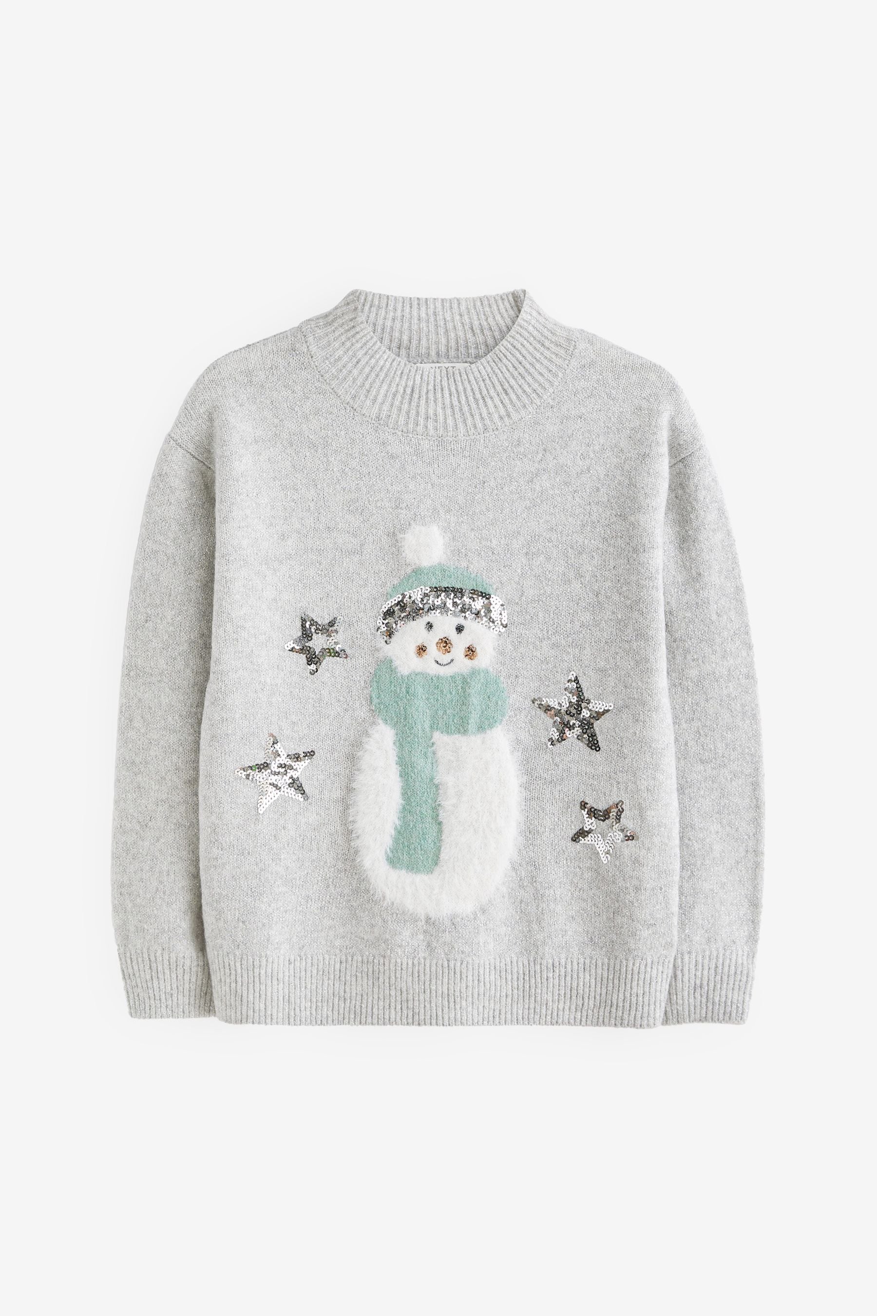 Grey Snowman Jumper (3-16yrs)