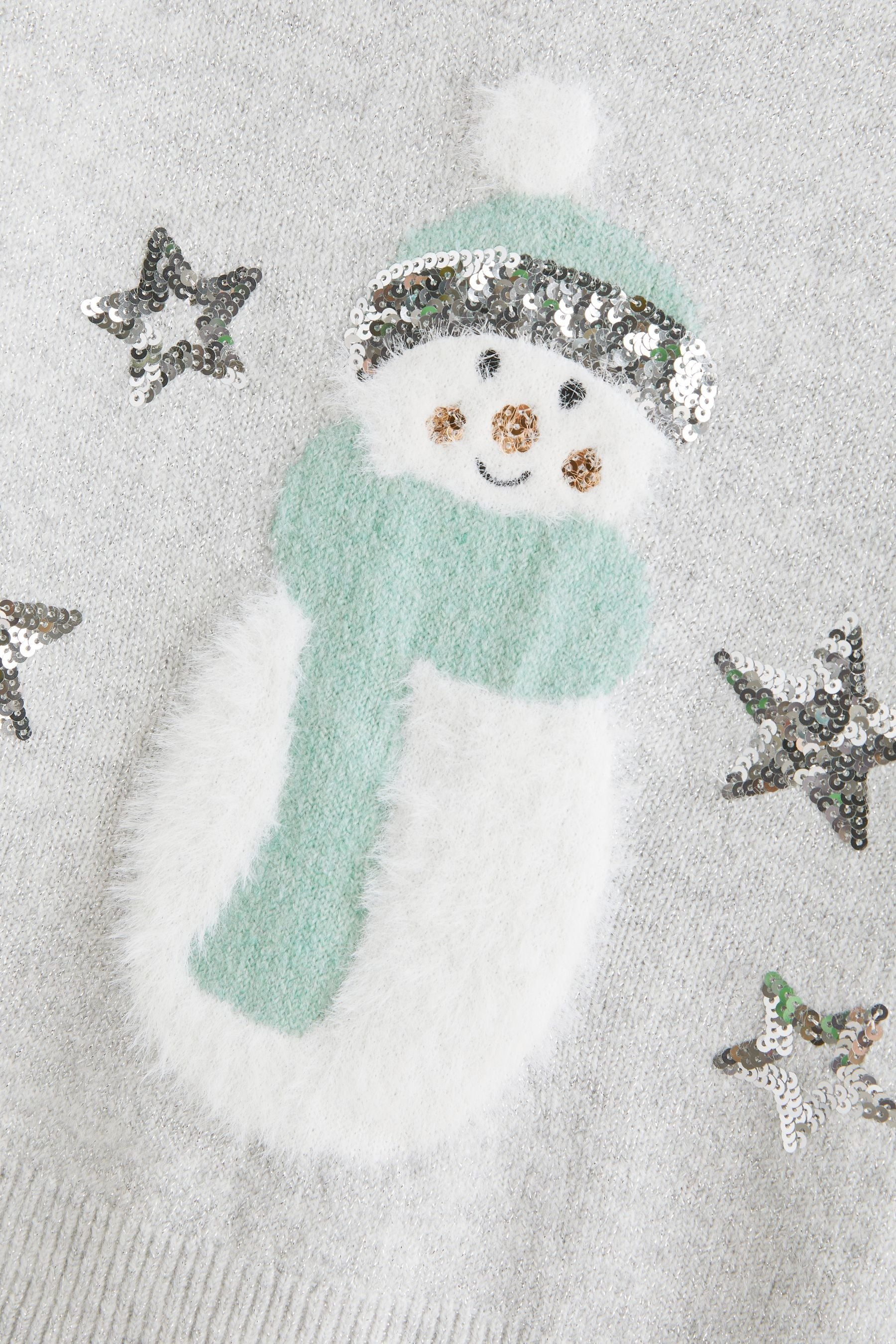 Grey Snowman Jumper (3-16yrs)