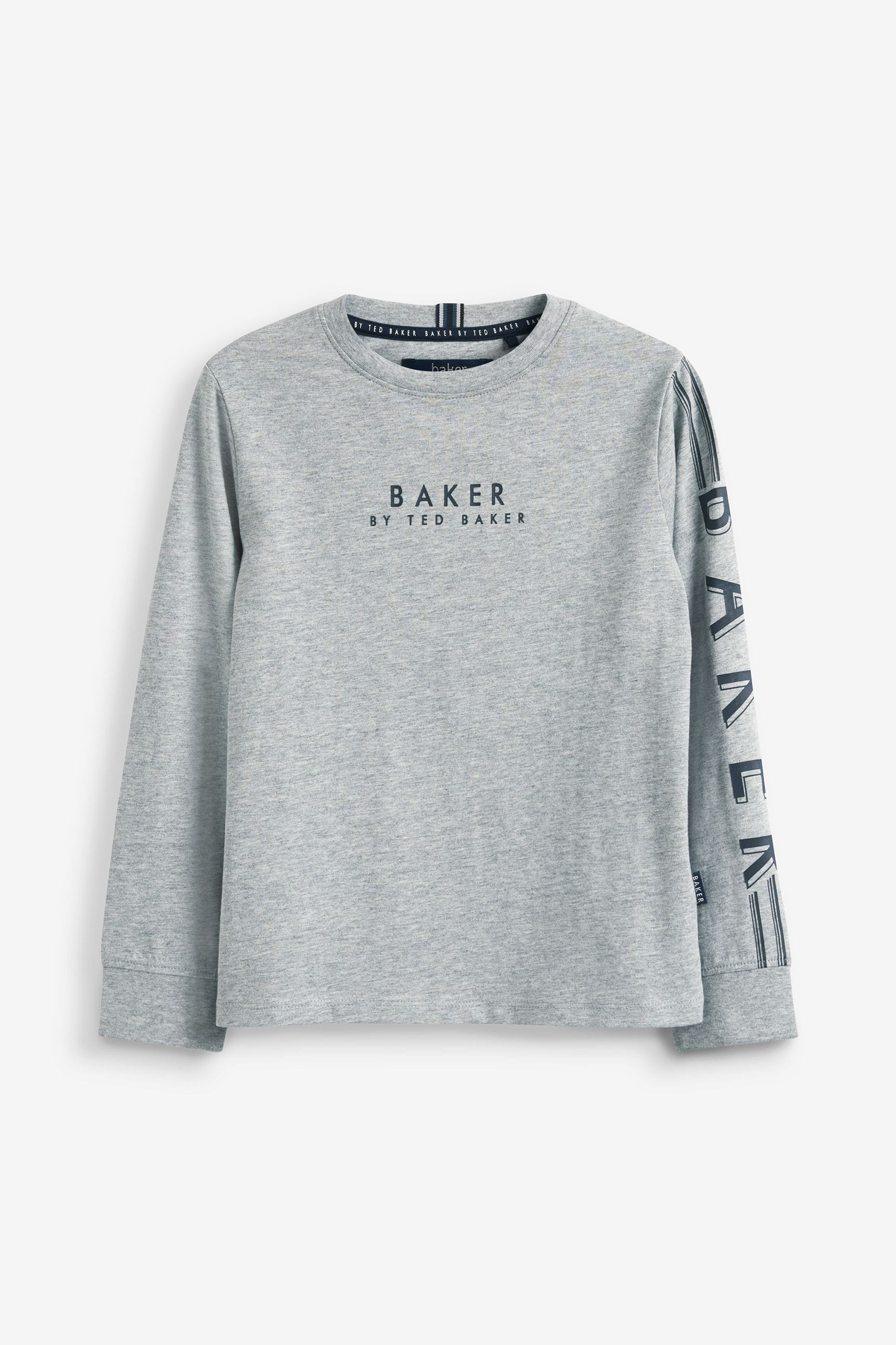 Grey Baker by Ted Baker Long Sleeve T-Shirt