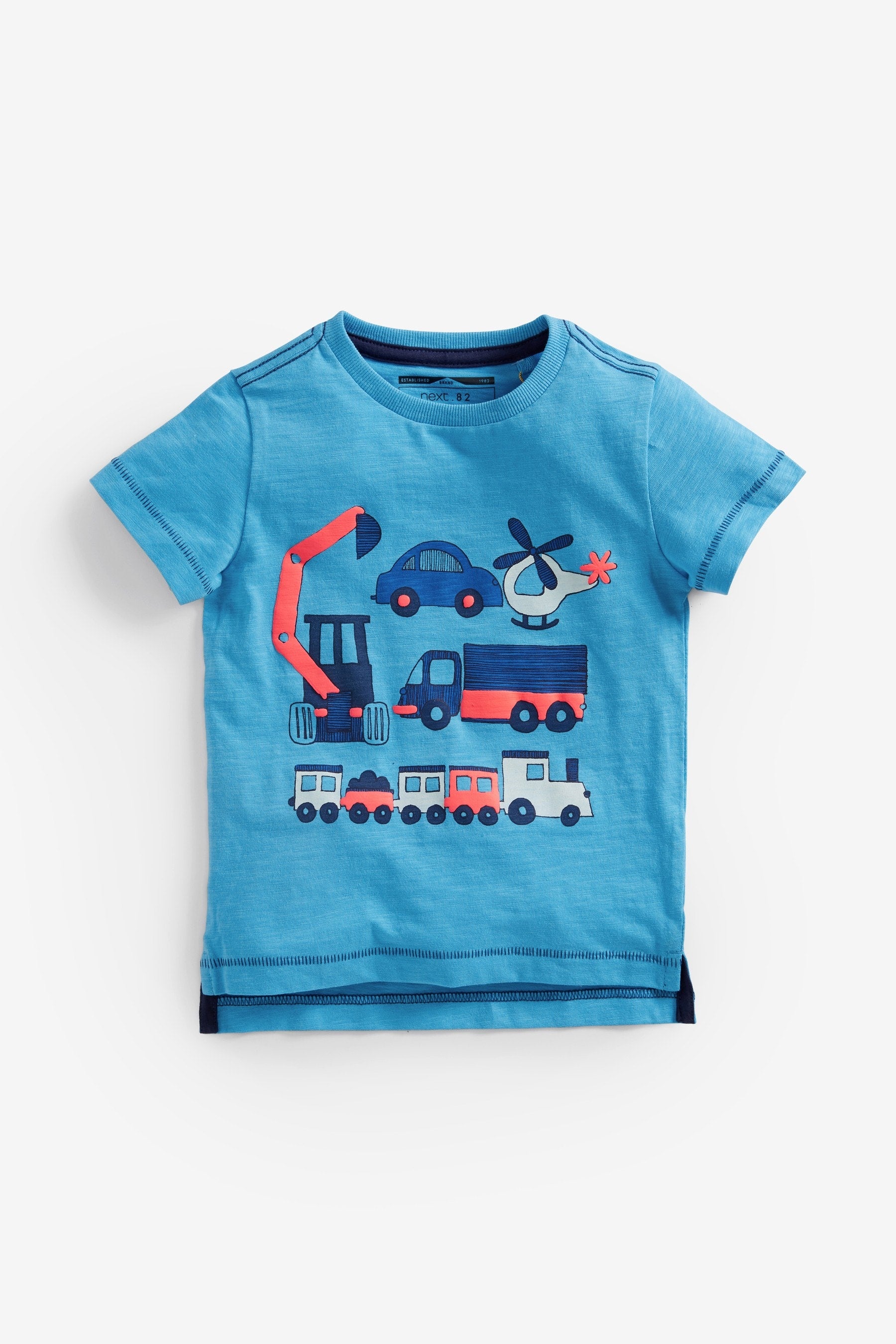 Blue Transport Short Sleeve T-Shirt 5 Pack (3mths-7yrs)