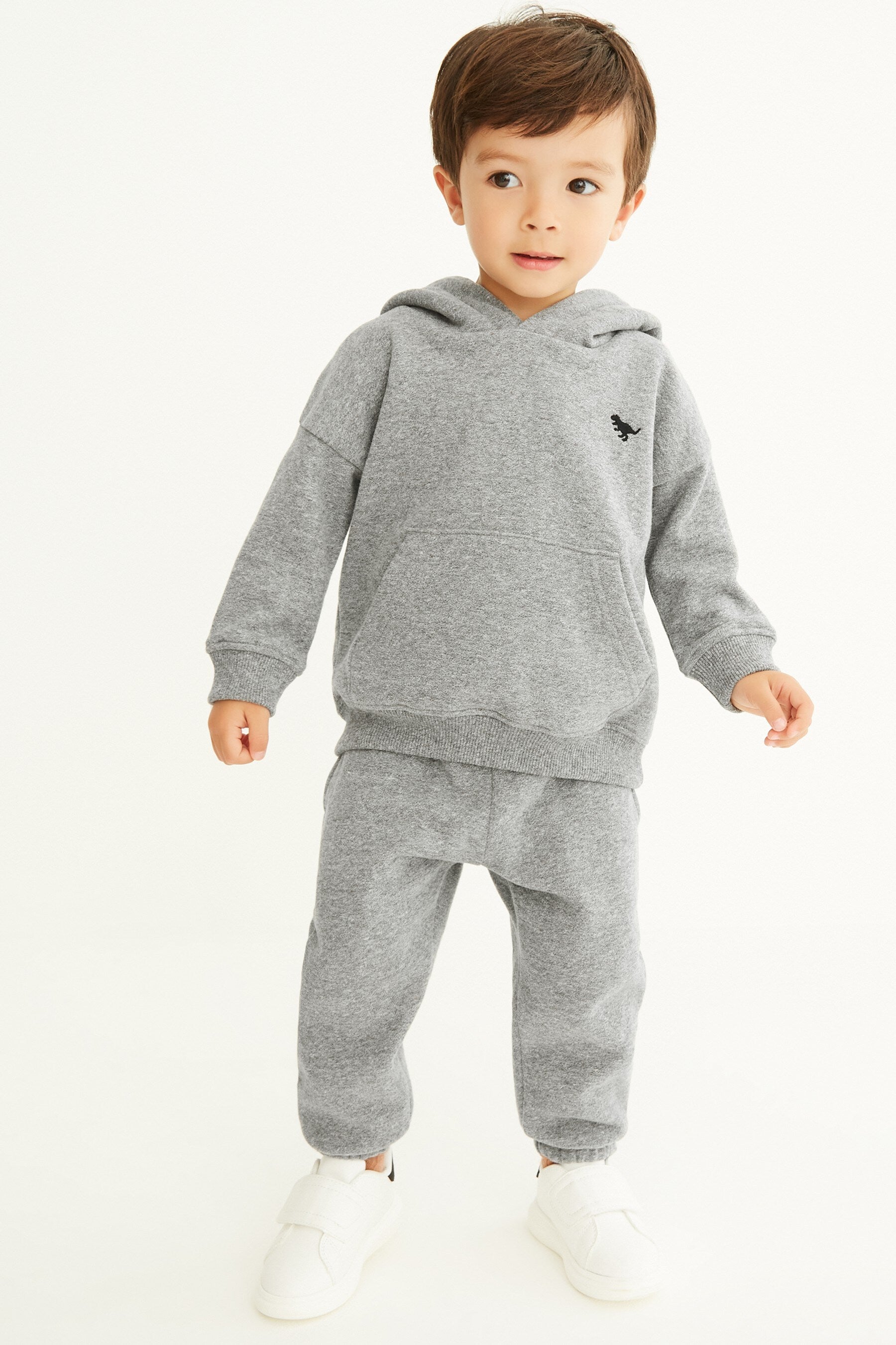 Mid Grey Soft Touch Jersey Hoodie (3mths-7yrs)