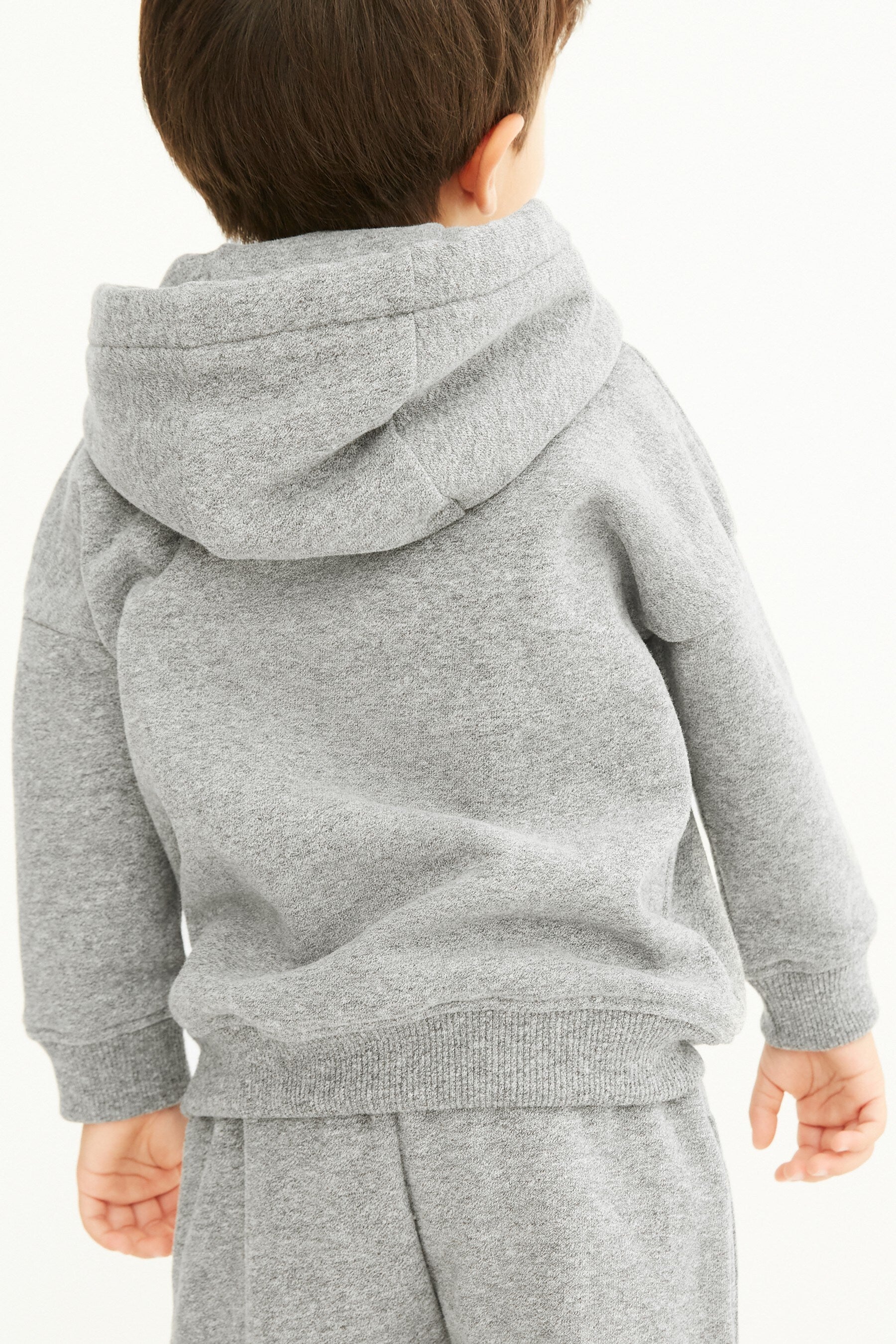 Mid Grey Soft Touch Jersey Hoodie (3mths-7yrs)