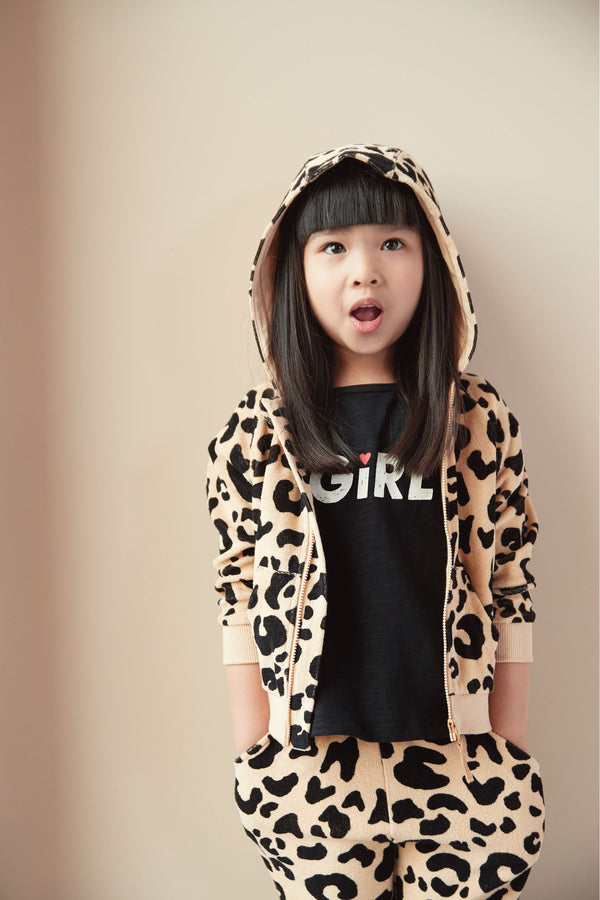 Animal Print Myleene Klass Kids Animal Print Zip Through Hoodie