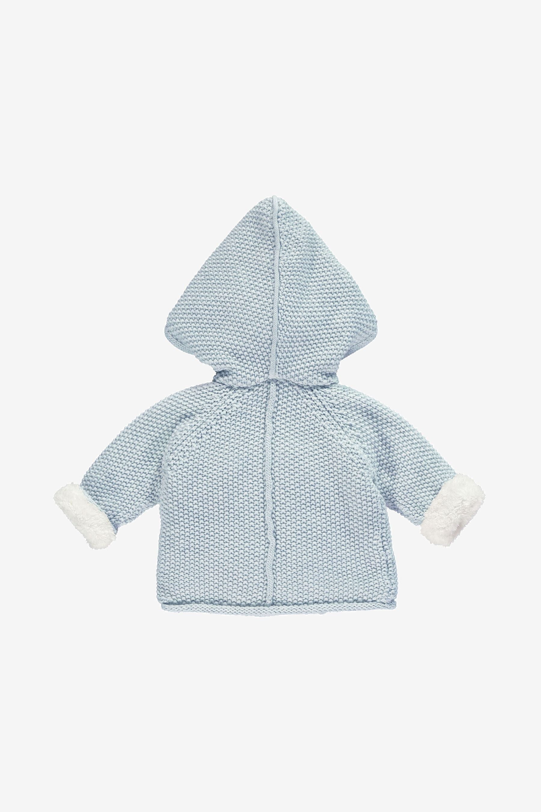 Blue The Little Tailor Baby Plush Lined Pixie Pram Coat