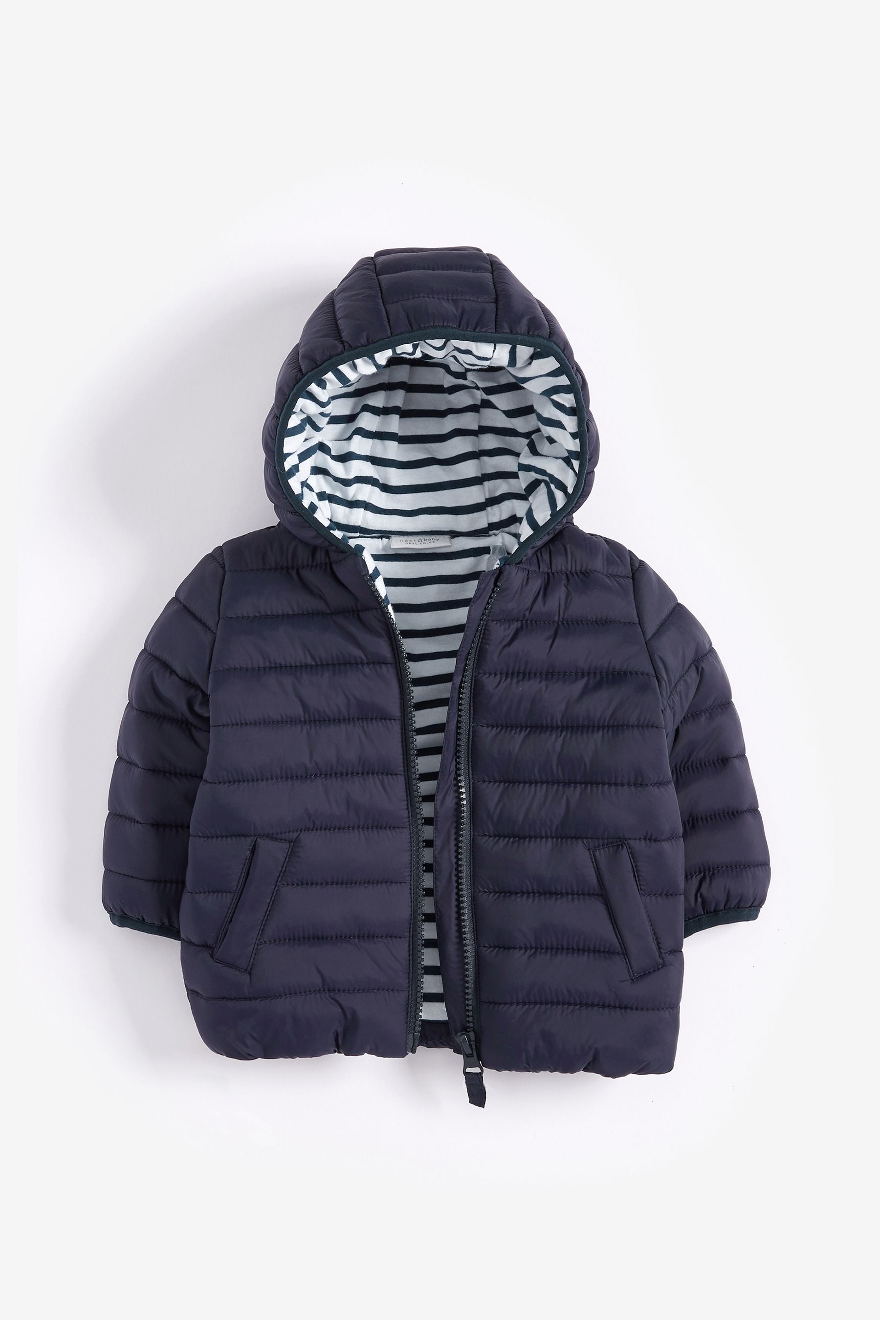 Navy Blue Hooded Baby Jacket (0mths-2yrs)