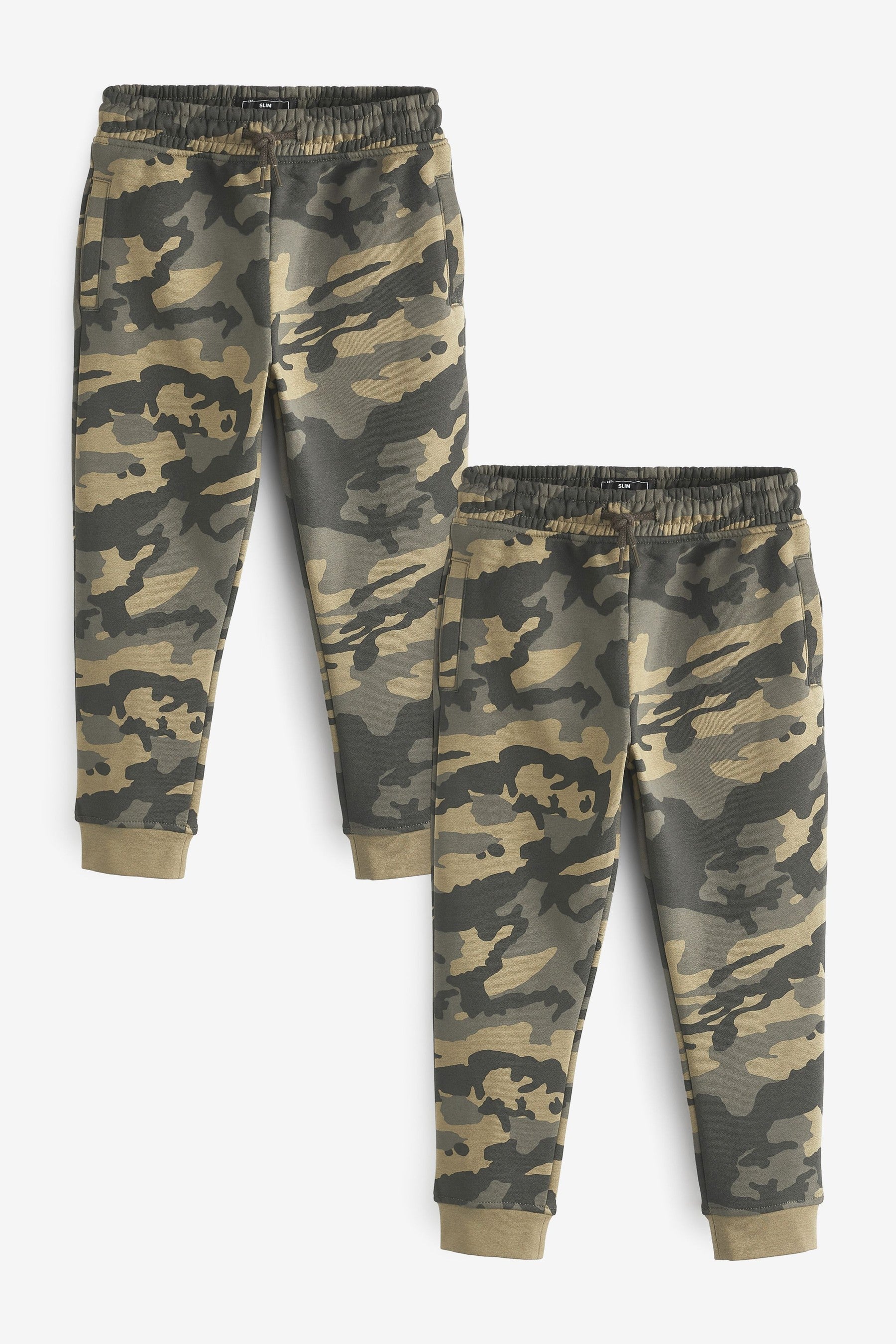 Camouflage 2 Pack Slim Joggers (3-16yrs)