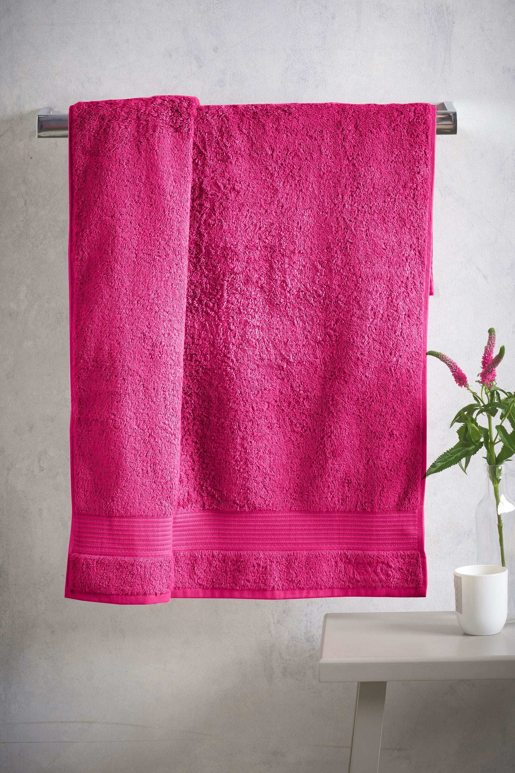 Pink Bright Hot Egyptian Cotton Towel