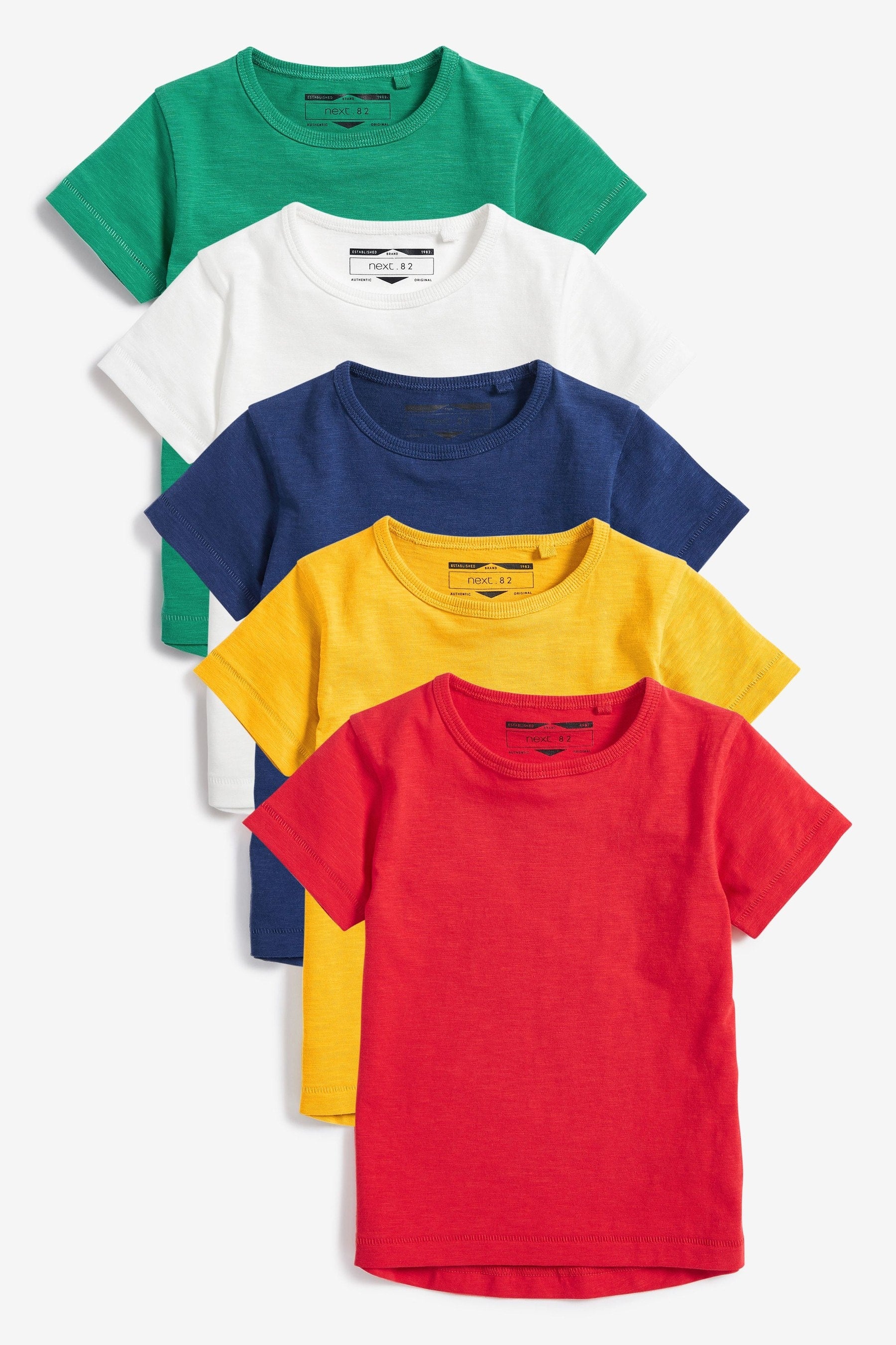 Primary Short Sleeve T-Shirts 5 Pack (3mths-7yrs)