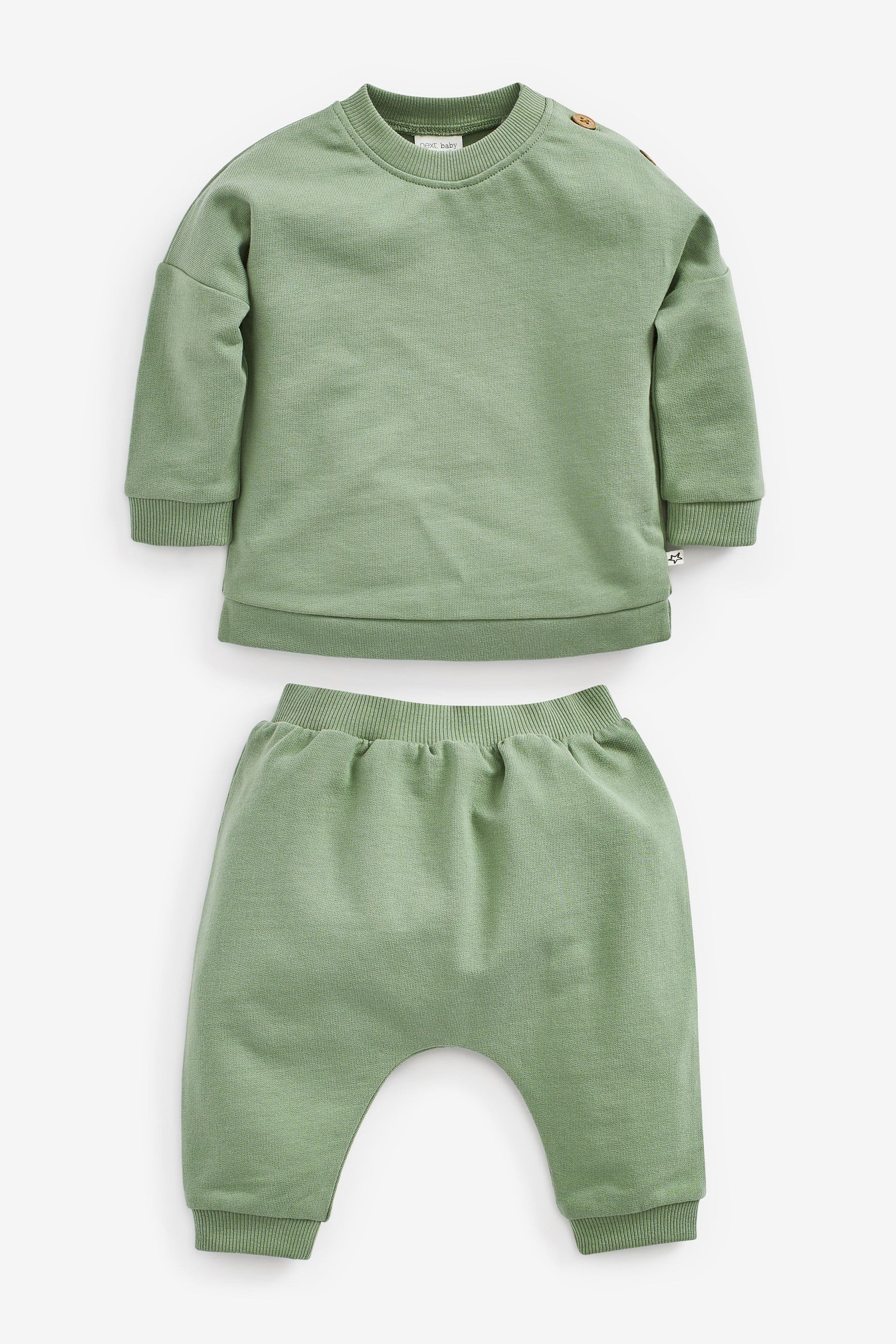 GREEN SAGE Baby Co-ord Sweatshirt And Jogger Set (0mths-2yrs)