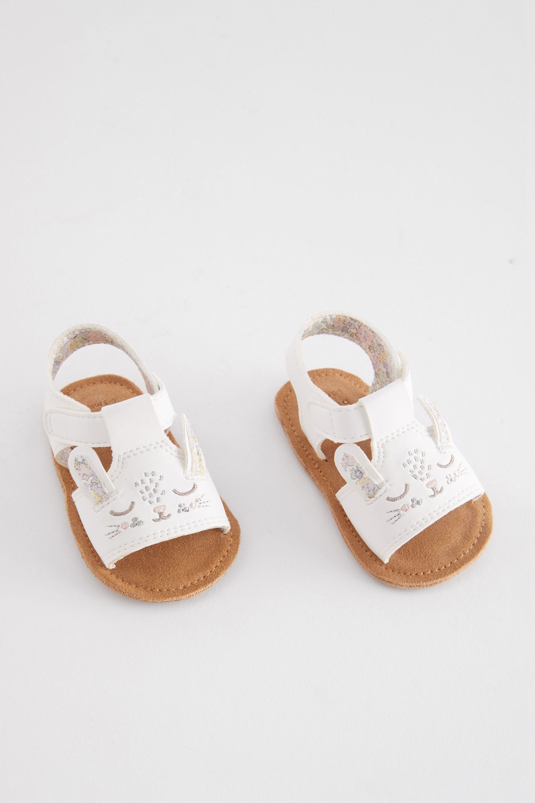 White Character Baby Sandals (0-24mths)