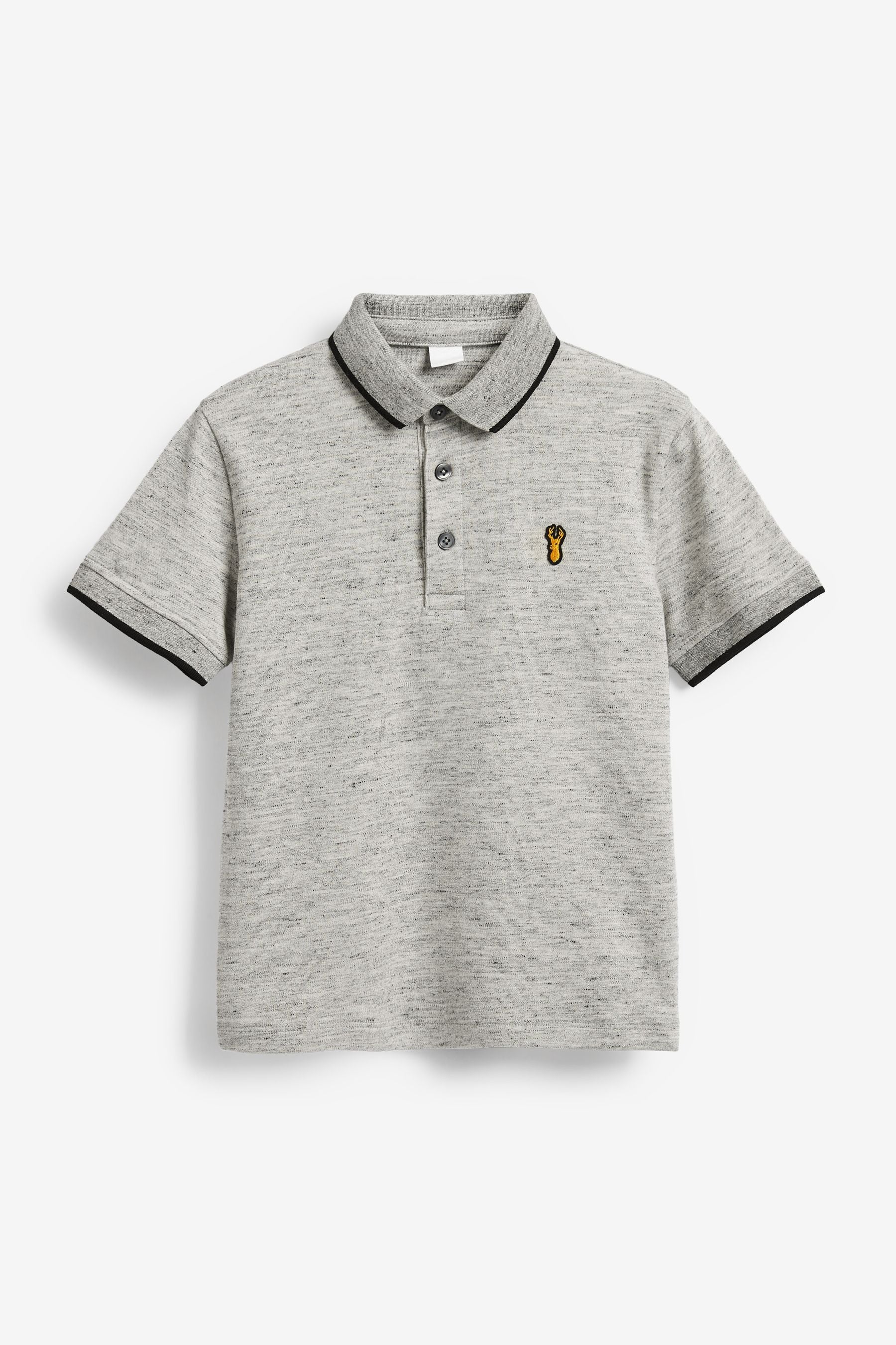 Grey Short Sleeve Polo Shirt (3-16yrs)