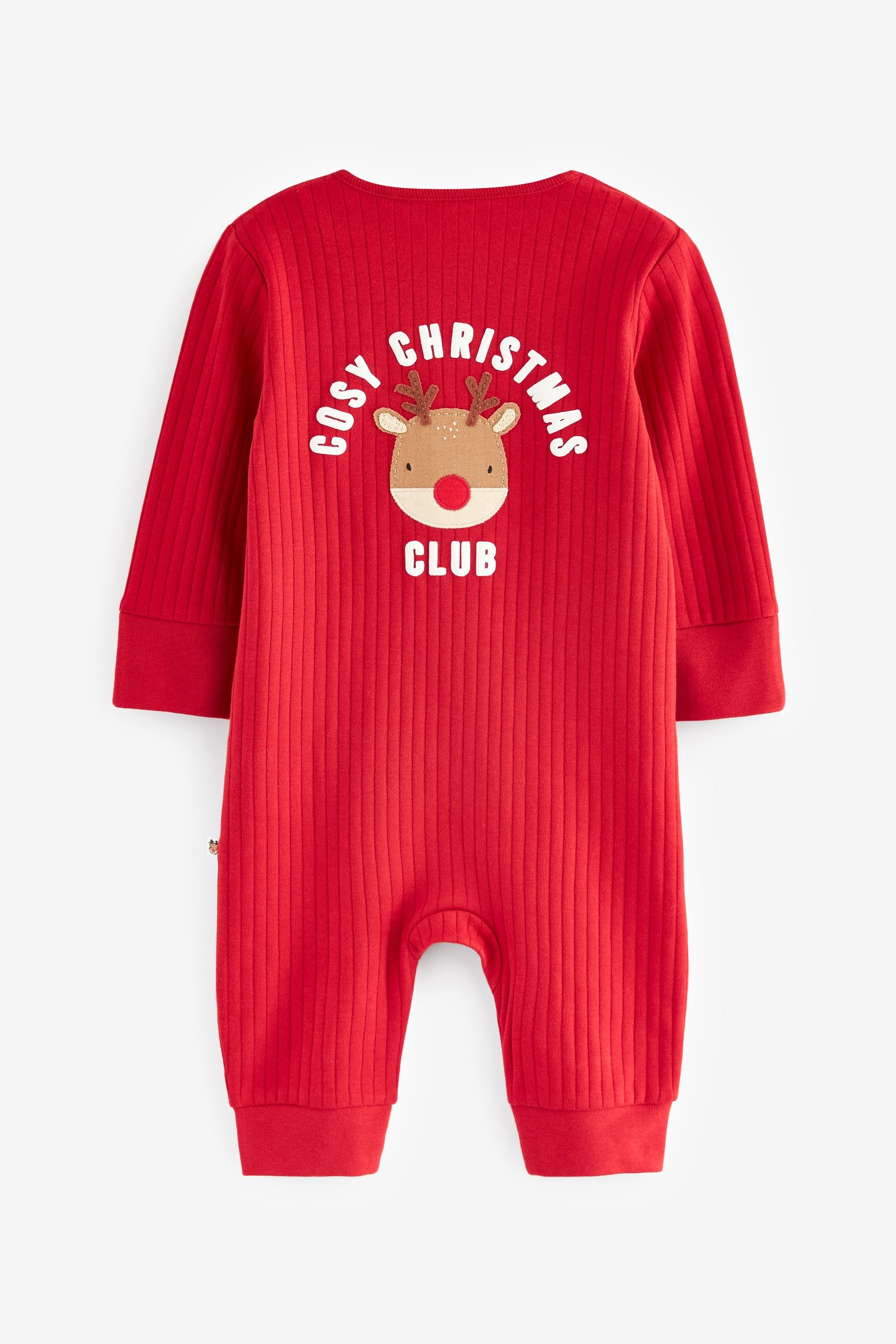 Red Christmas Baby Footless Sleepsuit (0mths-3yrs)