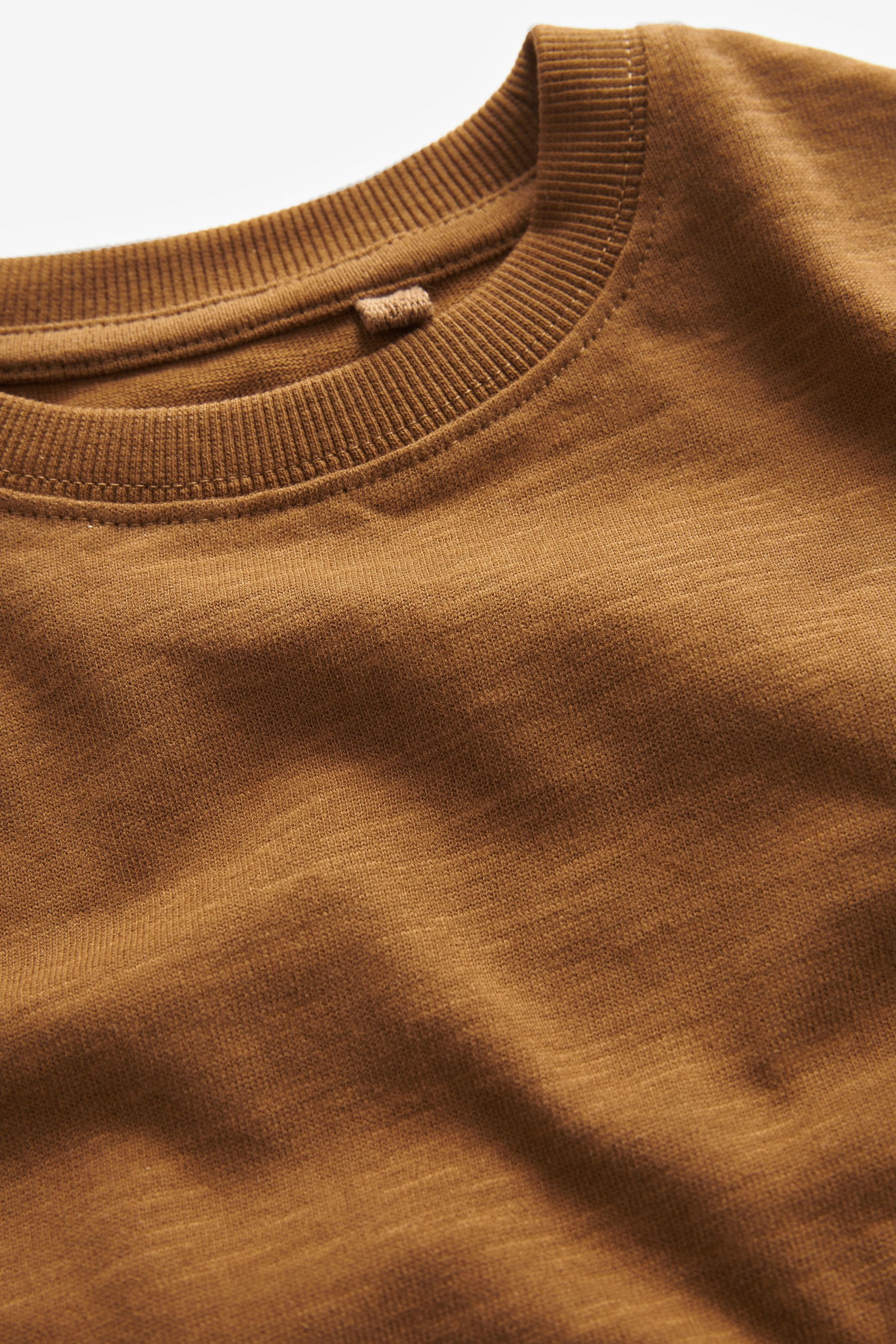 Tan Brown Long Sleeve Cosy T-Shirt (3-16yrs)