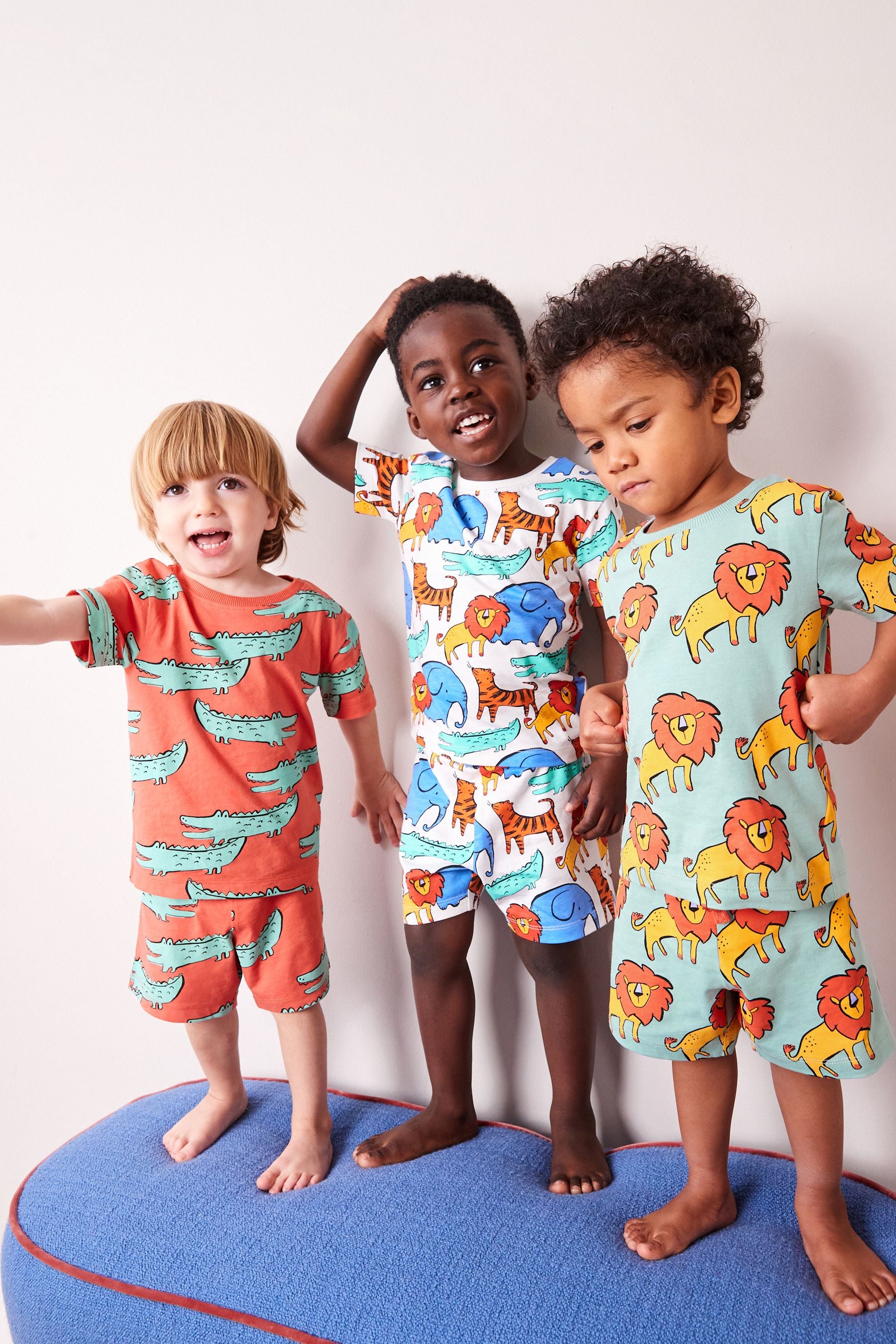 Bright Animal Short Sleeve 3 Pack Pyjama Set (9mths-12yrs)