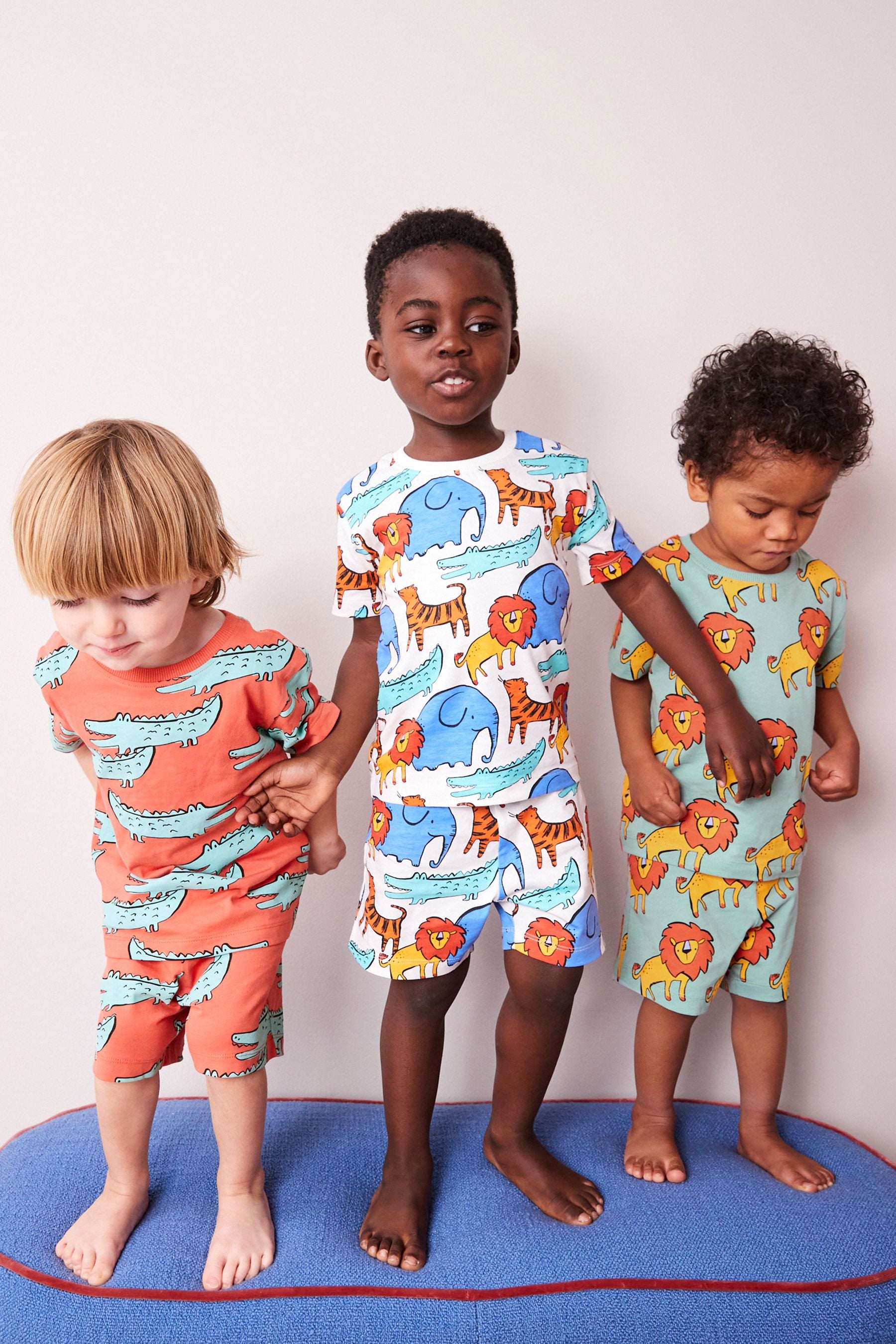 Bright Animal Short Sleeve 3 Pack Pyjama Set (9mths-12yrs)