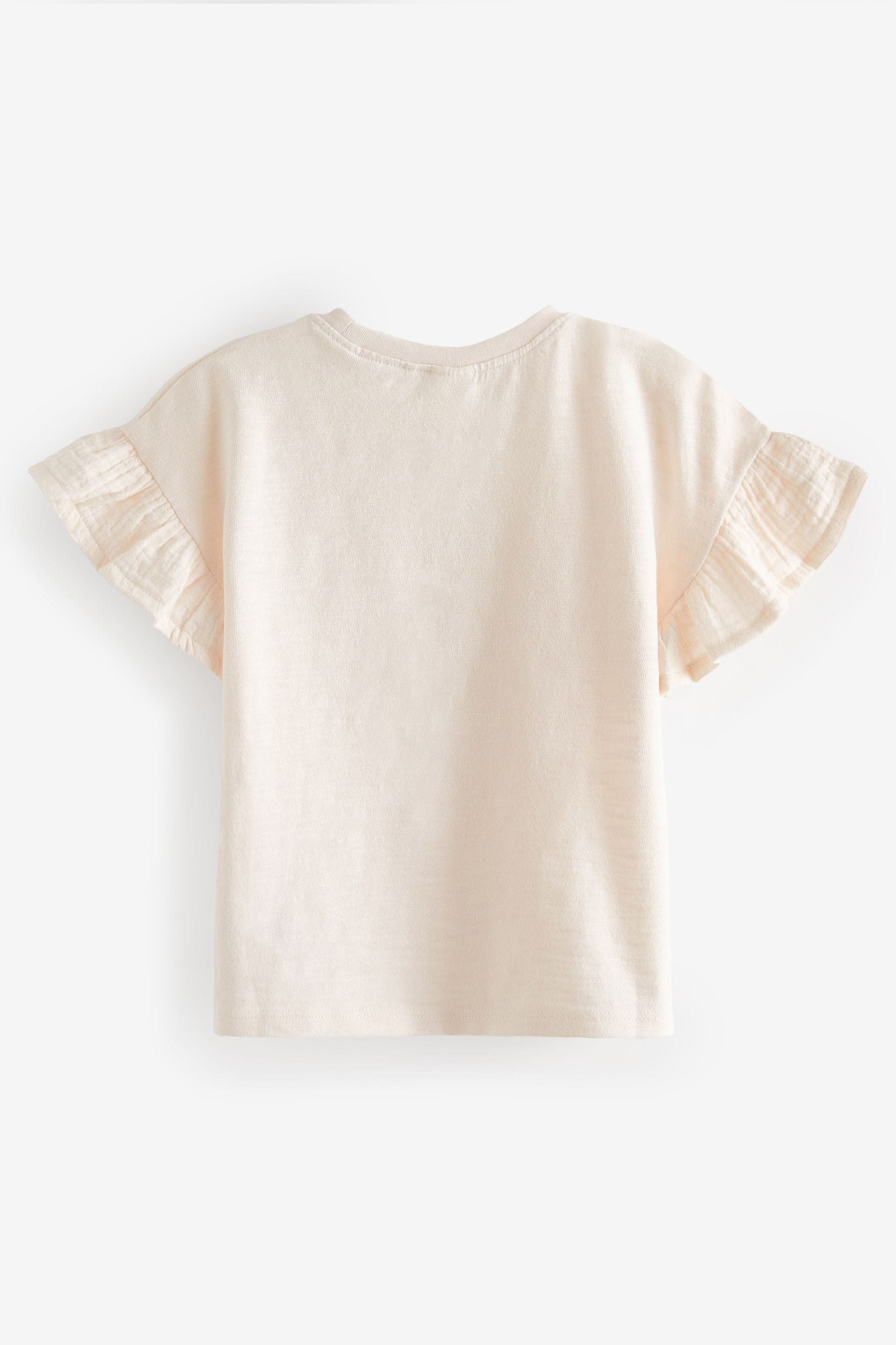 Ecru Cream Crochet Butterfly T-Shirt (3mths-7yrs)