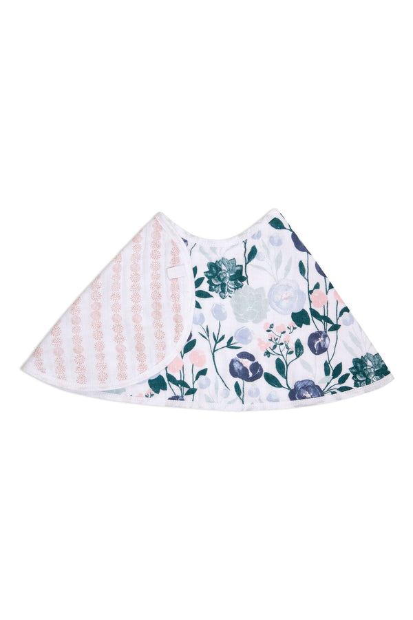 Natural aden + anais™ Natural Essentials Flowers Bloom Cotton Muslin Baby Burpy Bib