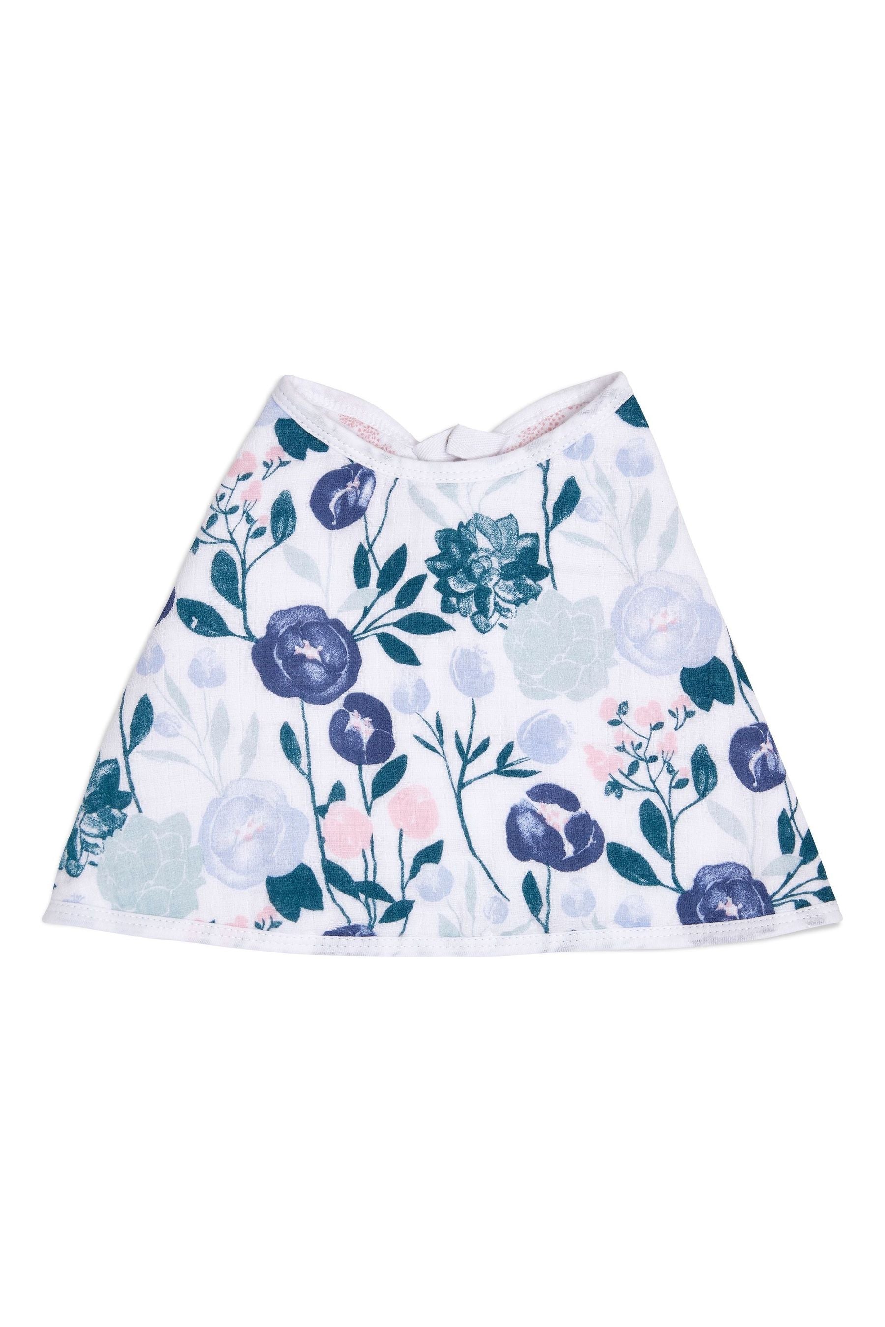 Natural aden + anais™ Natural Essentials Flowers Bloom Cotton Muslin Baby Burpy Bib