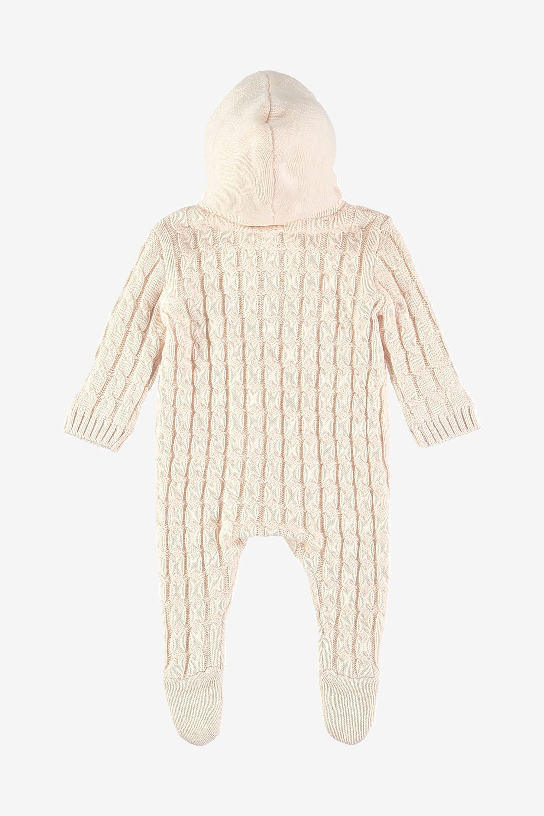 Pink The Little Tailor Baby Soft Knitted Pramsuit