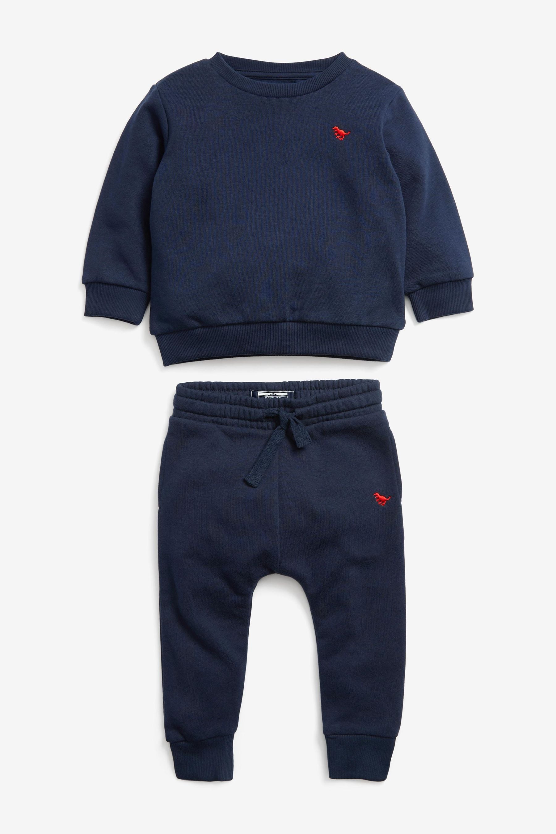 Blue Navy Jersey Sweatshirt And Joggers Set (3mths-7yrs)