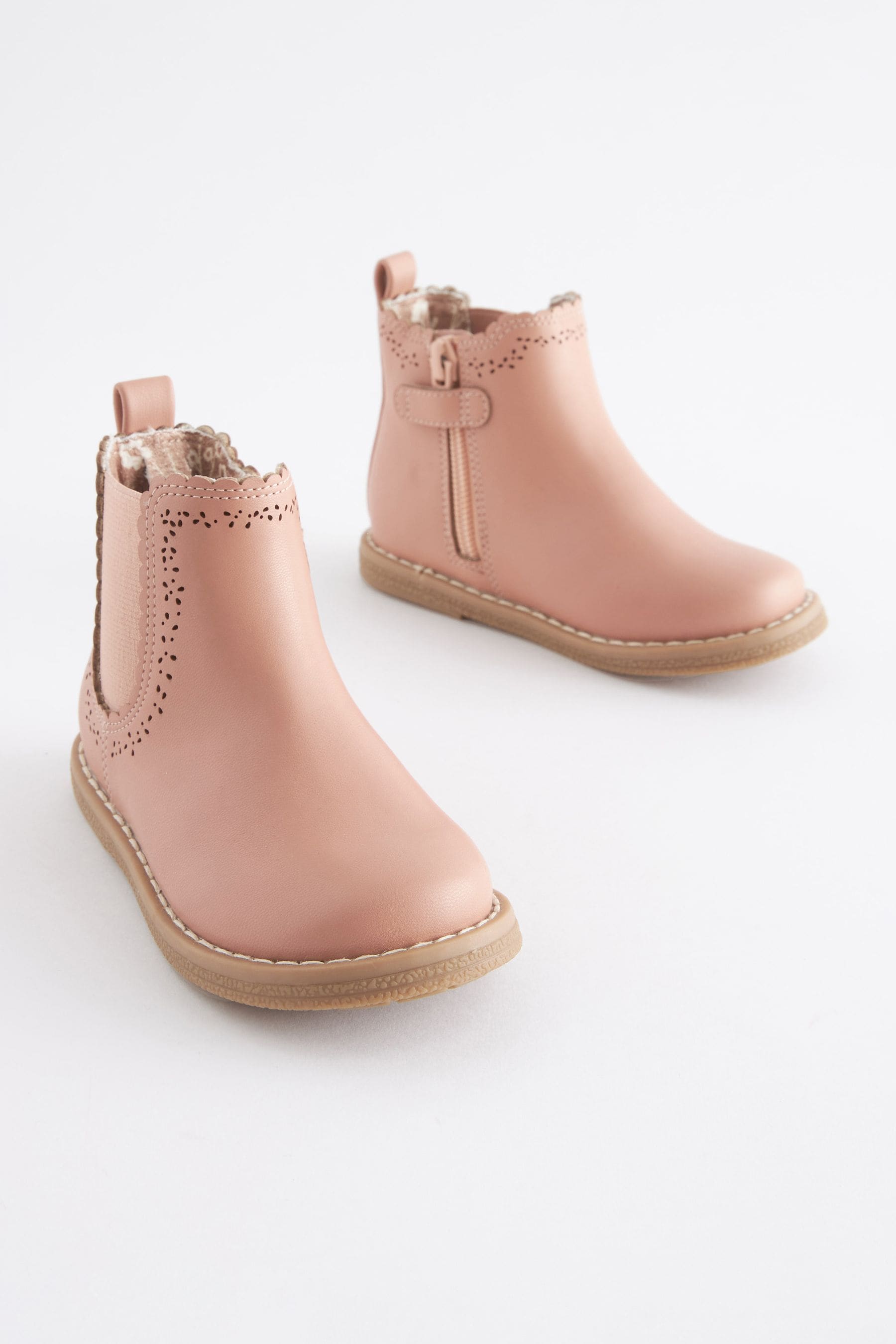 Pink Chelsea Boots