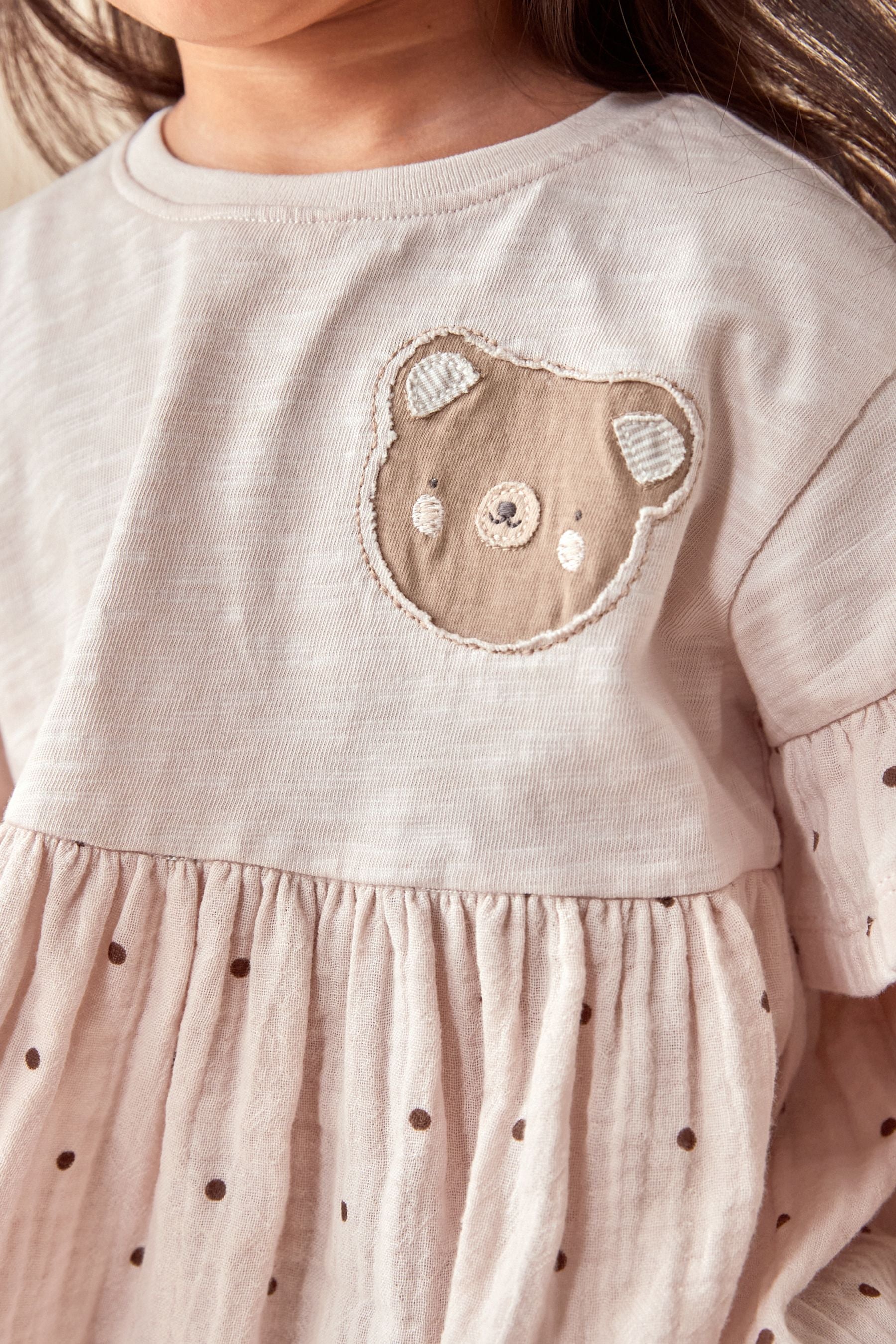 Cream Relaxed Day Dress and Leggings Set (3mths-7yrs)