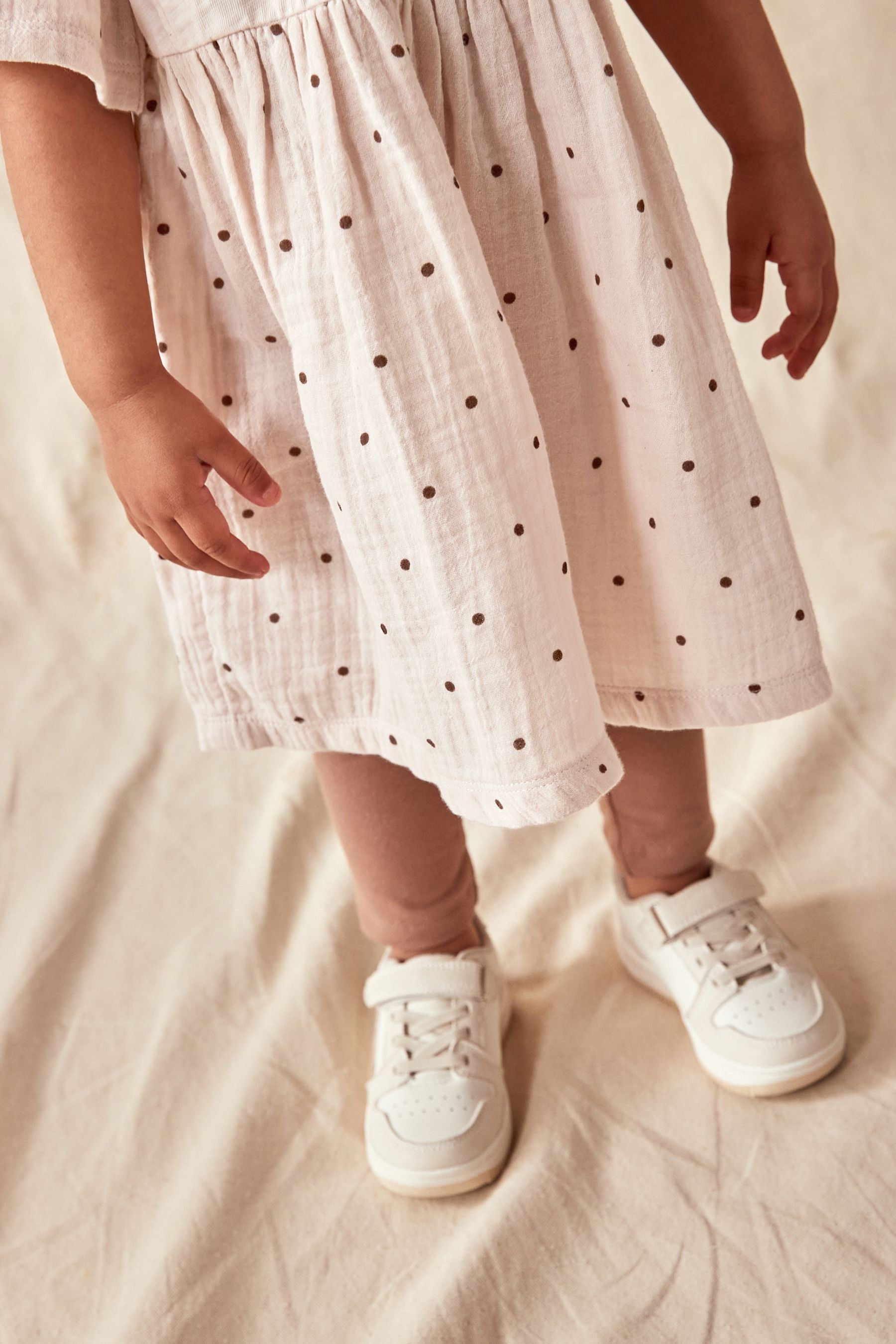 Cream Relaxed Day Dress and Leggings Set (3mths-7yrs)