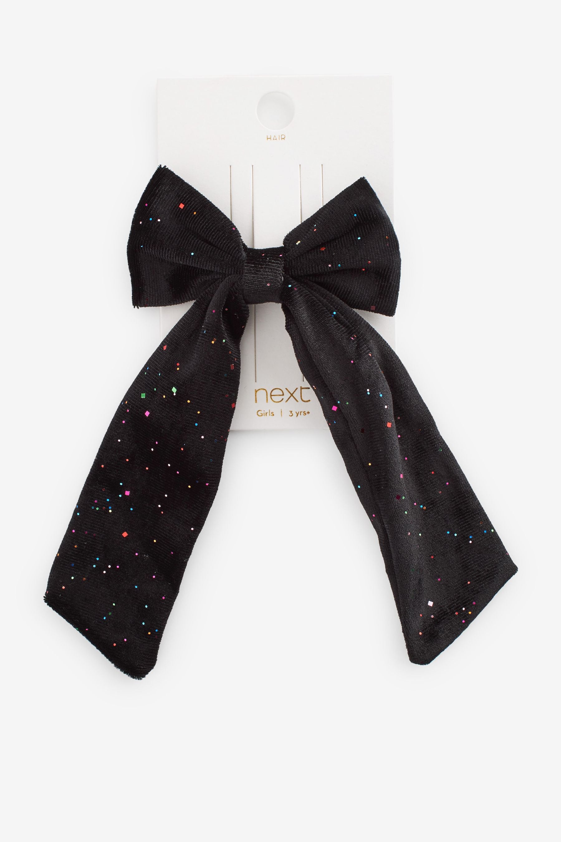 Black Bow Hair Clip