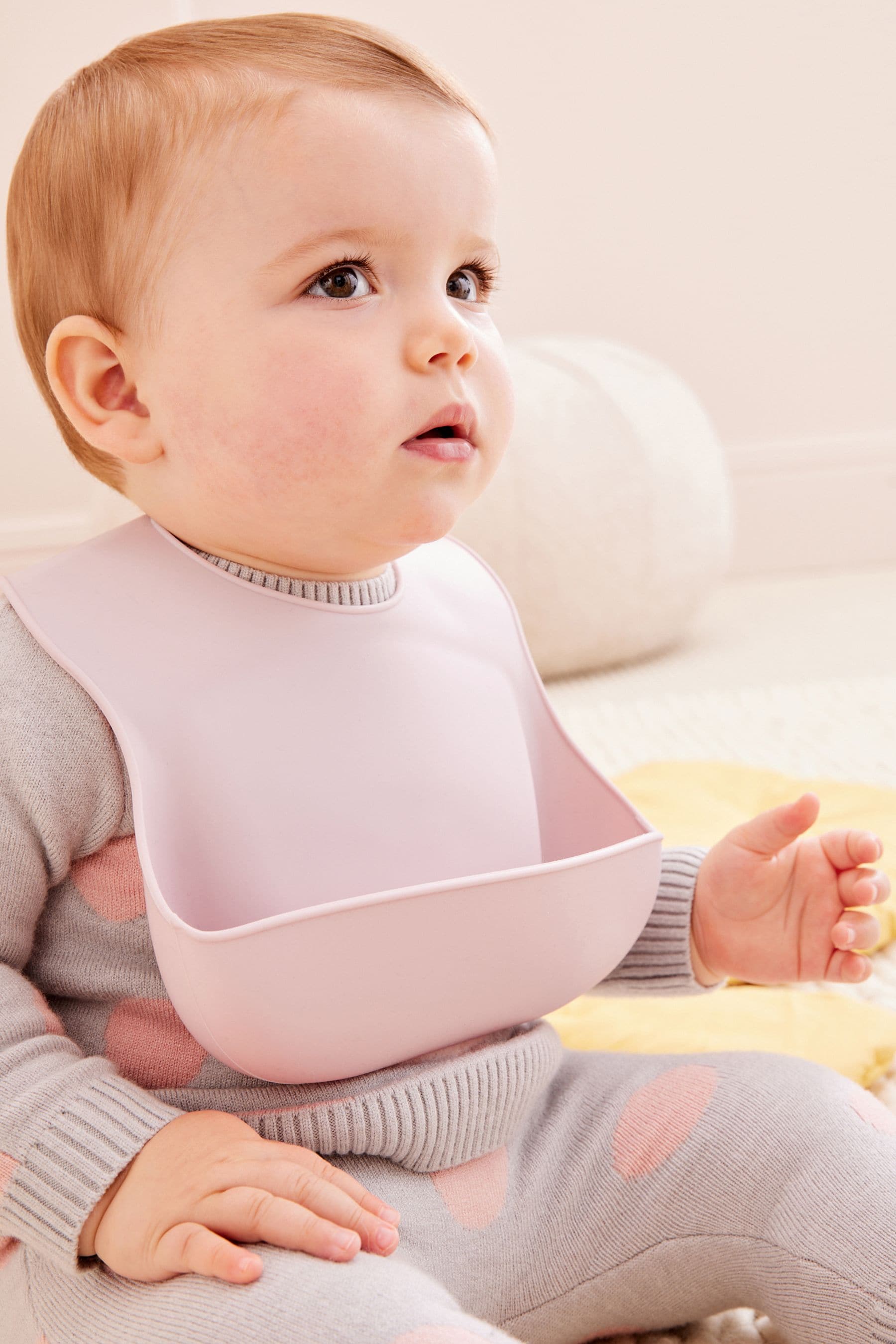 Mauve Purple Silicone Bib